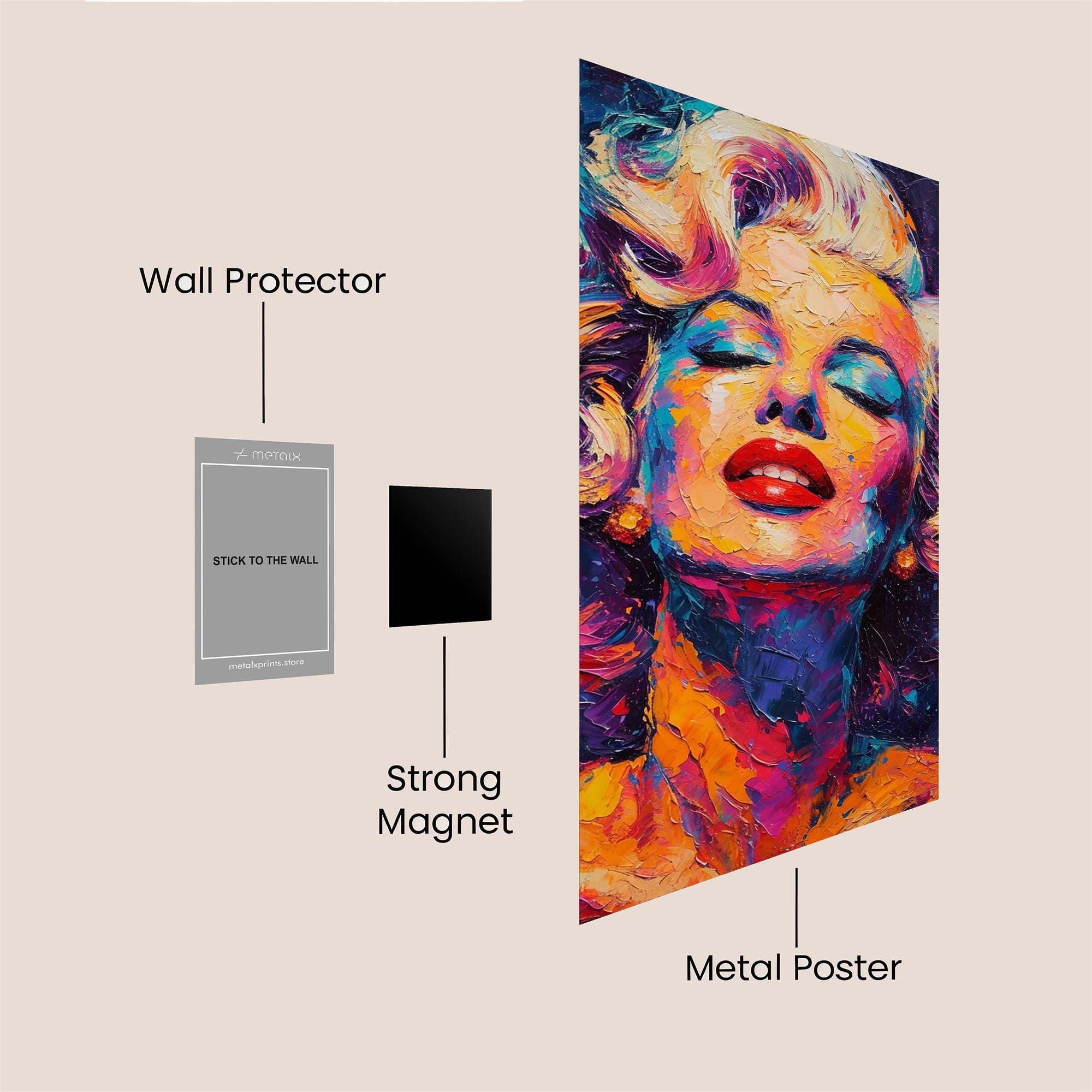 Marilyn Ecstasy Safe Wall Magnetic / M