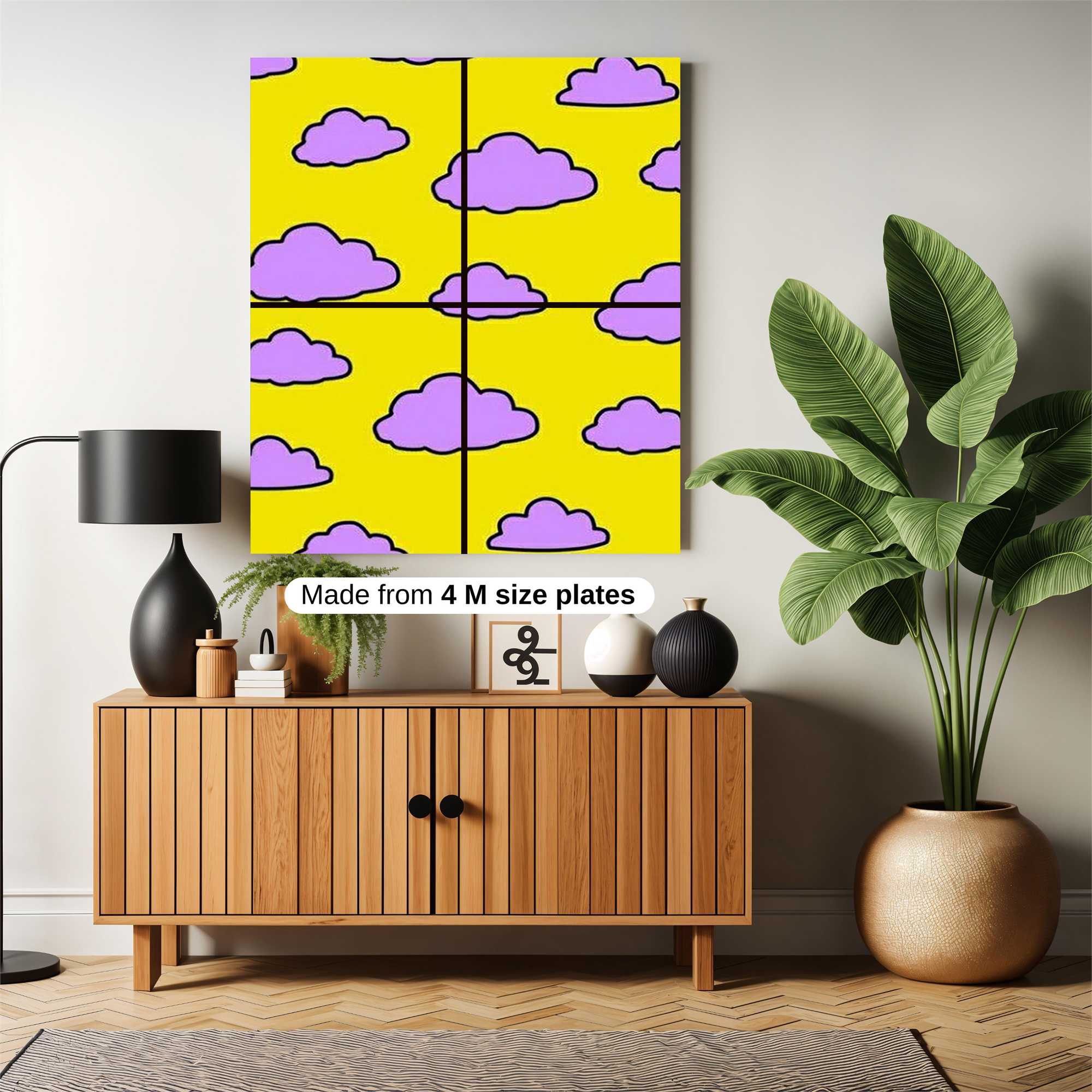 Cloudy Whimsy Safe Wall Magnetic / M