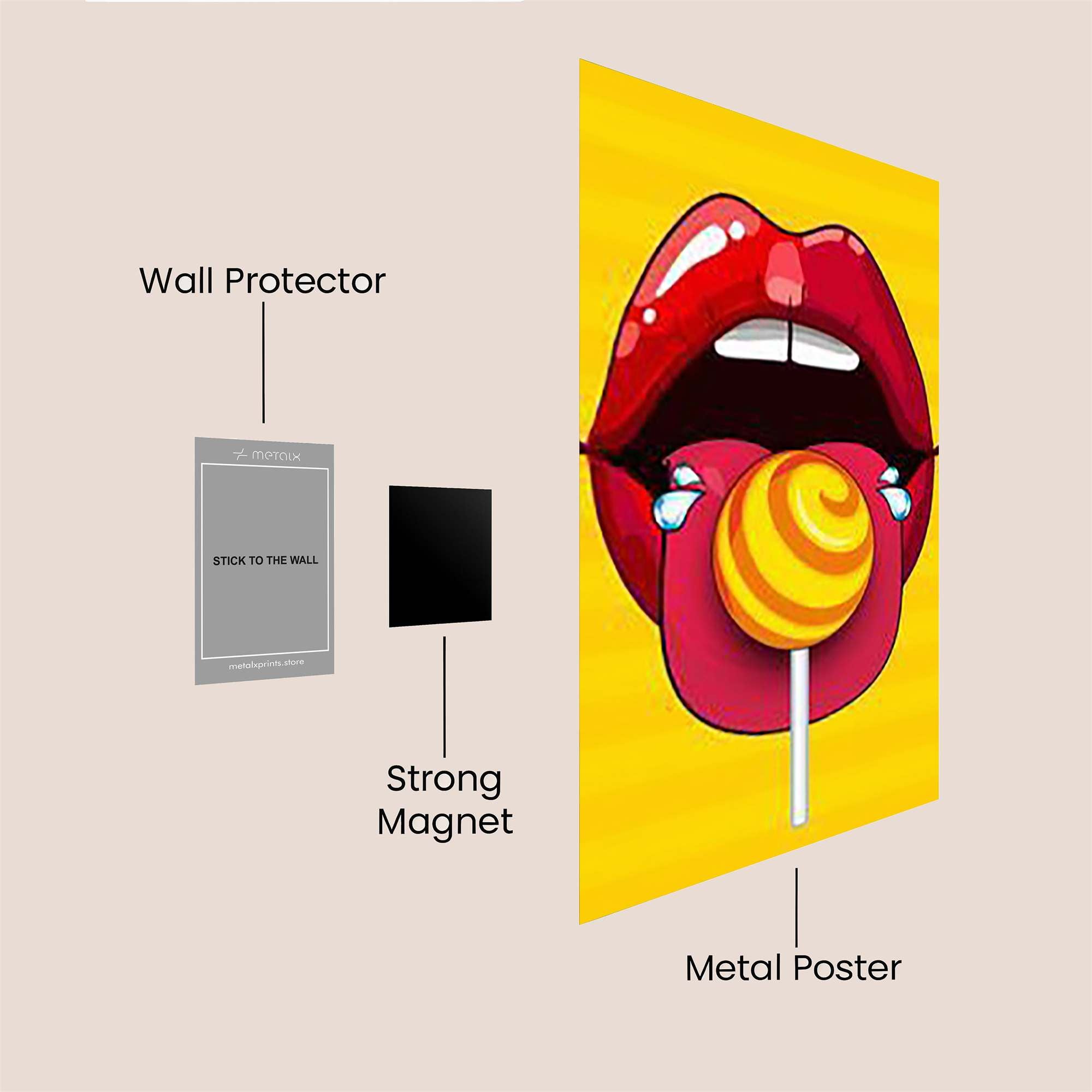 Lollipop Whimsy Safe Wall Magnetic / M