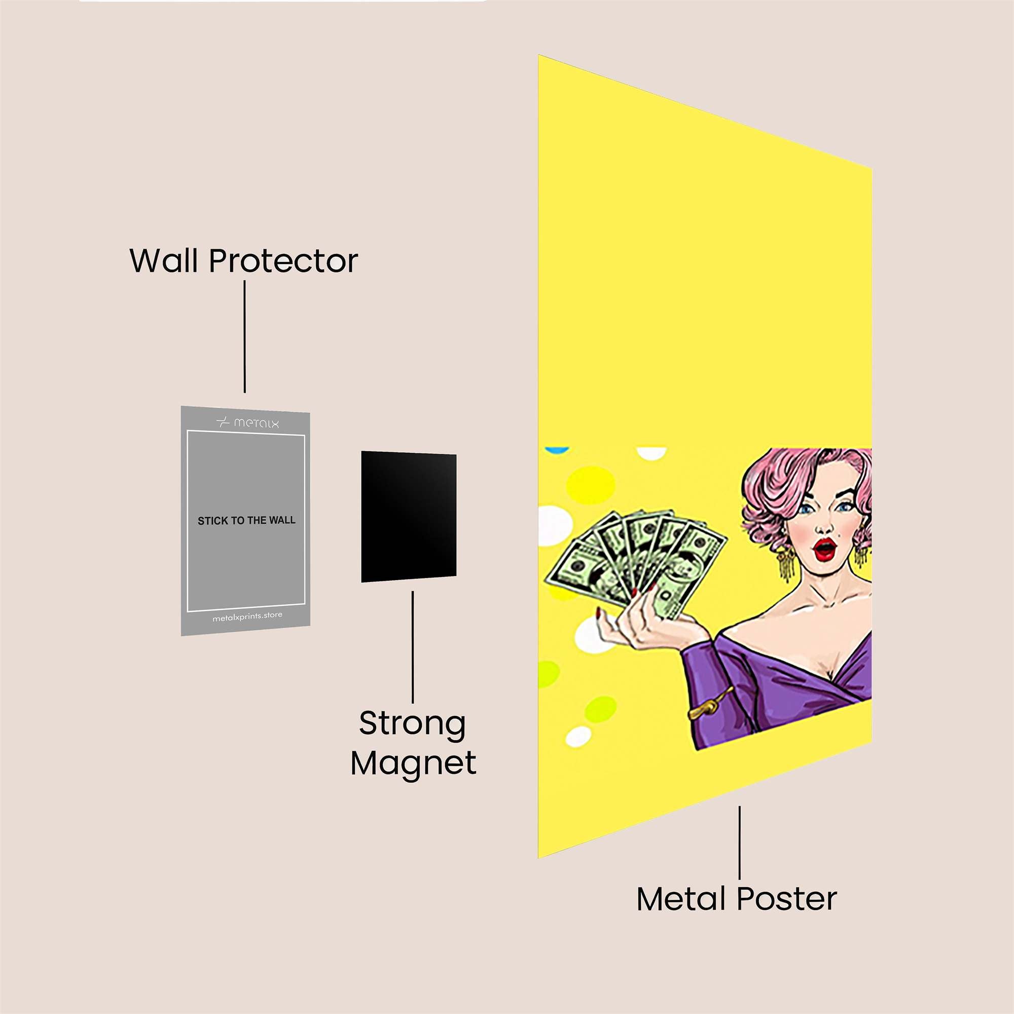 Cash Ecstasy Safe Wall Magnetic / M