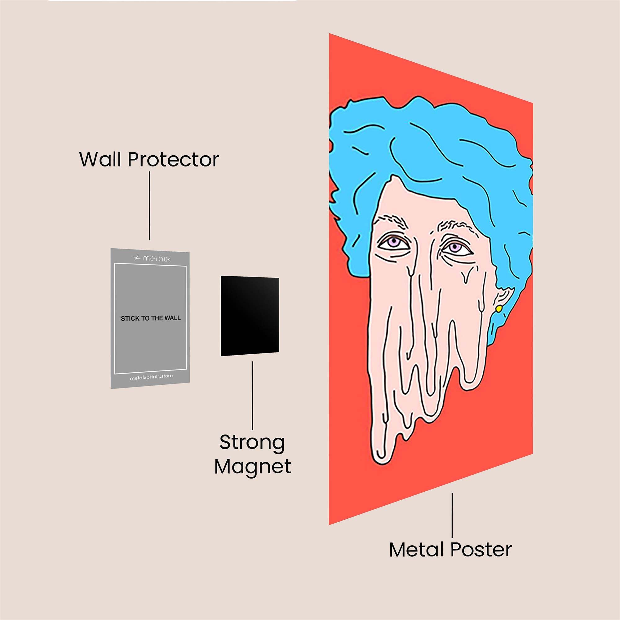 Melting Serenity Safe Wall Magnetic / M