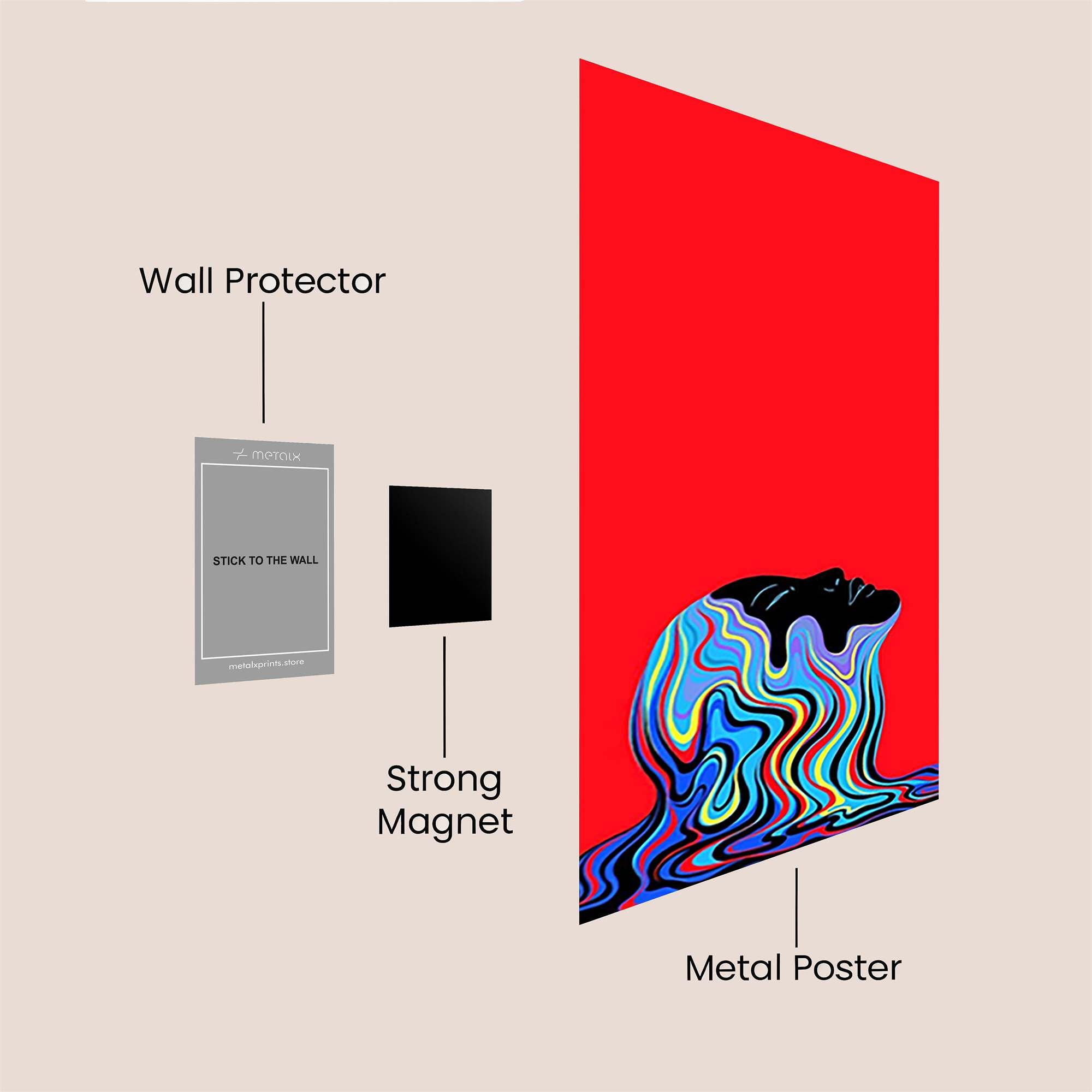 Meltdown Vibrant Safe Wall Magnetic / M