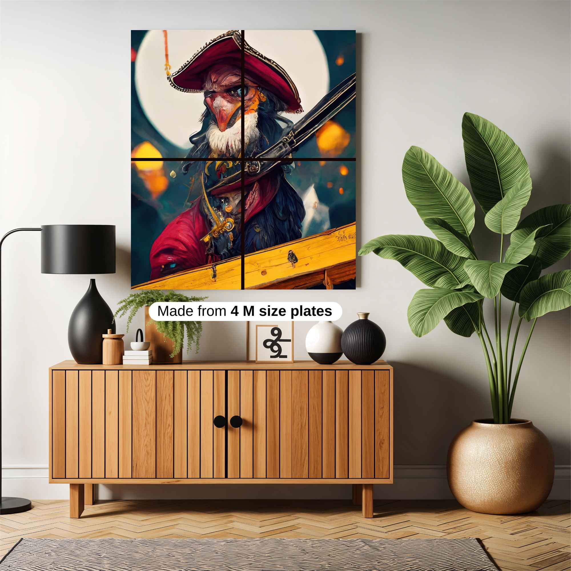 Pirate Menace Safe Wall Magnetic / M