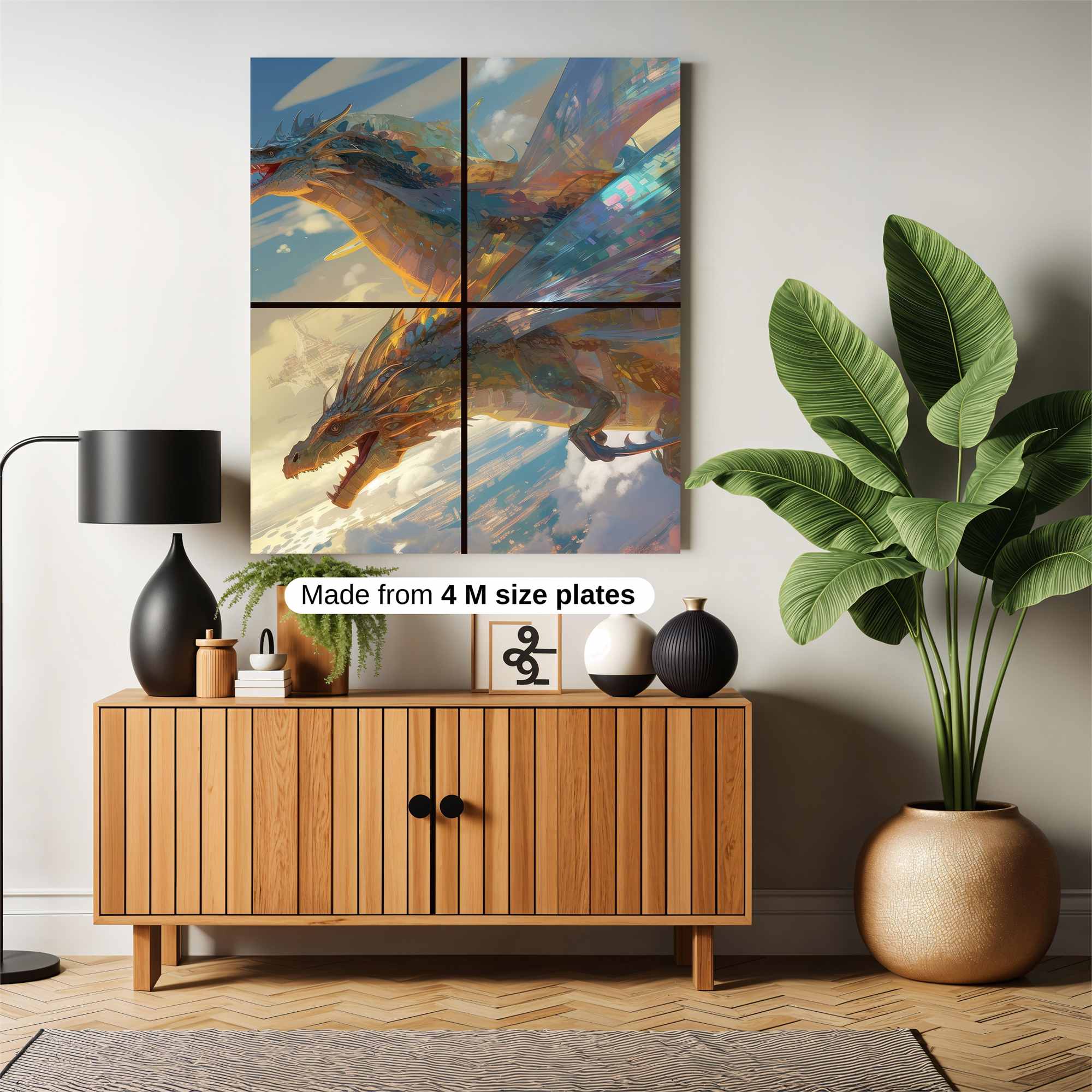 Dragons Soaring Safe Wall Magnetic / M