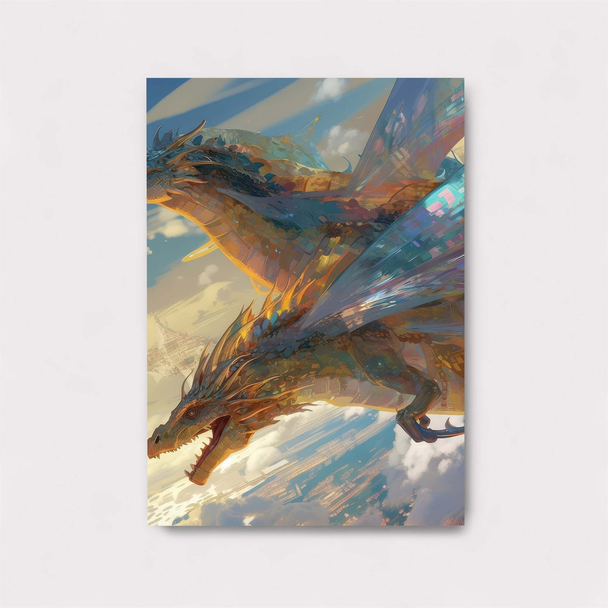 Dragons Soaring Safe Wall Magnetic / M