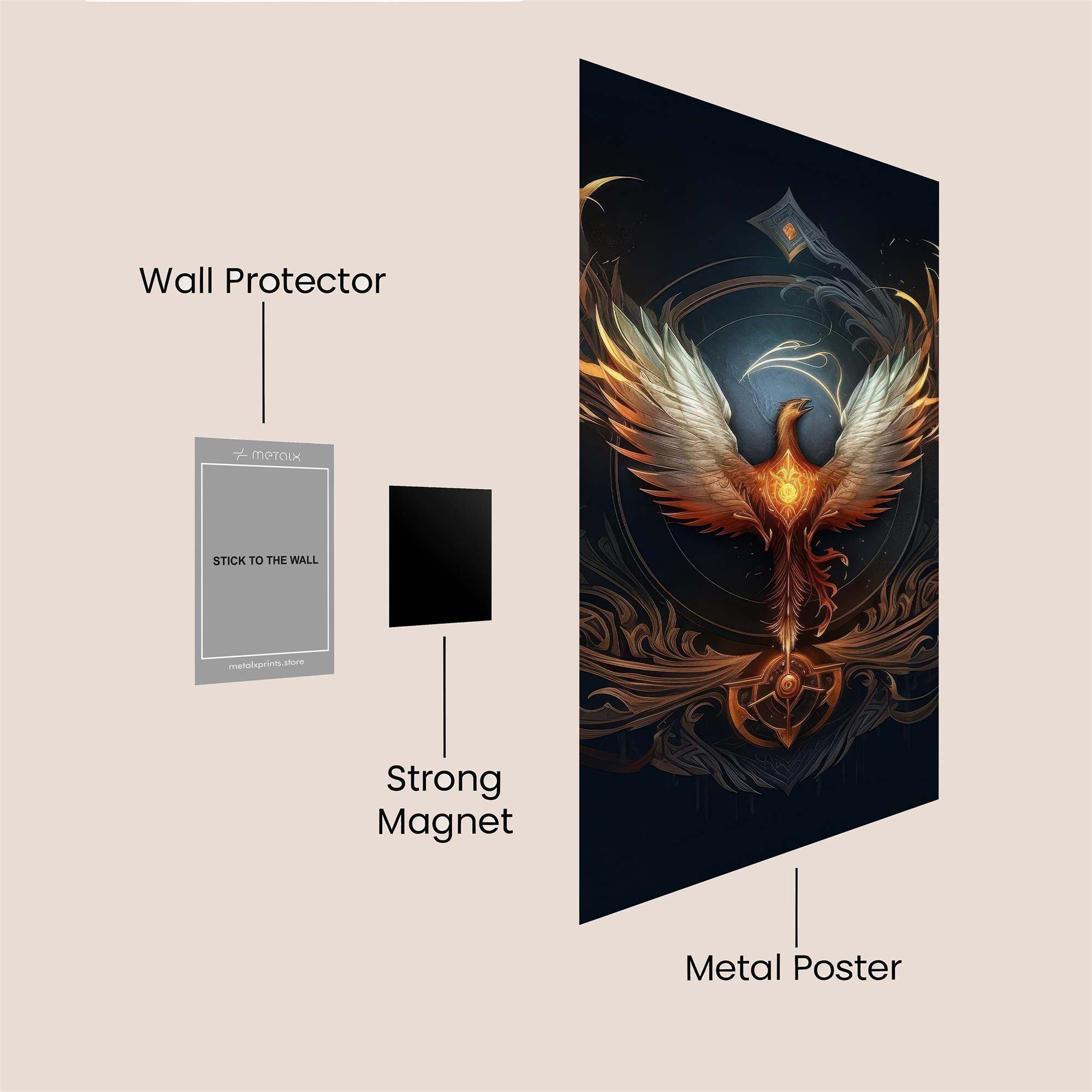 Phoenix Radiant Safe Wall Magnetic / M