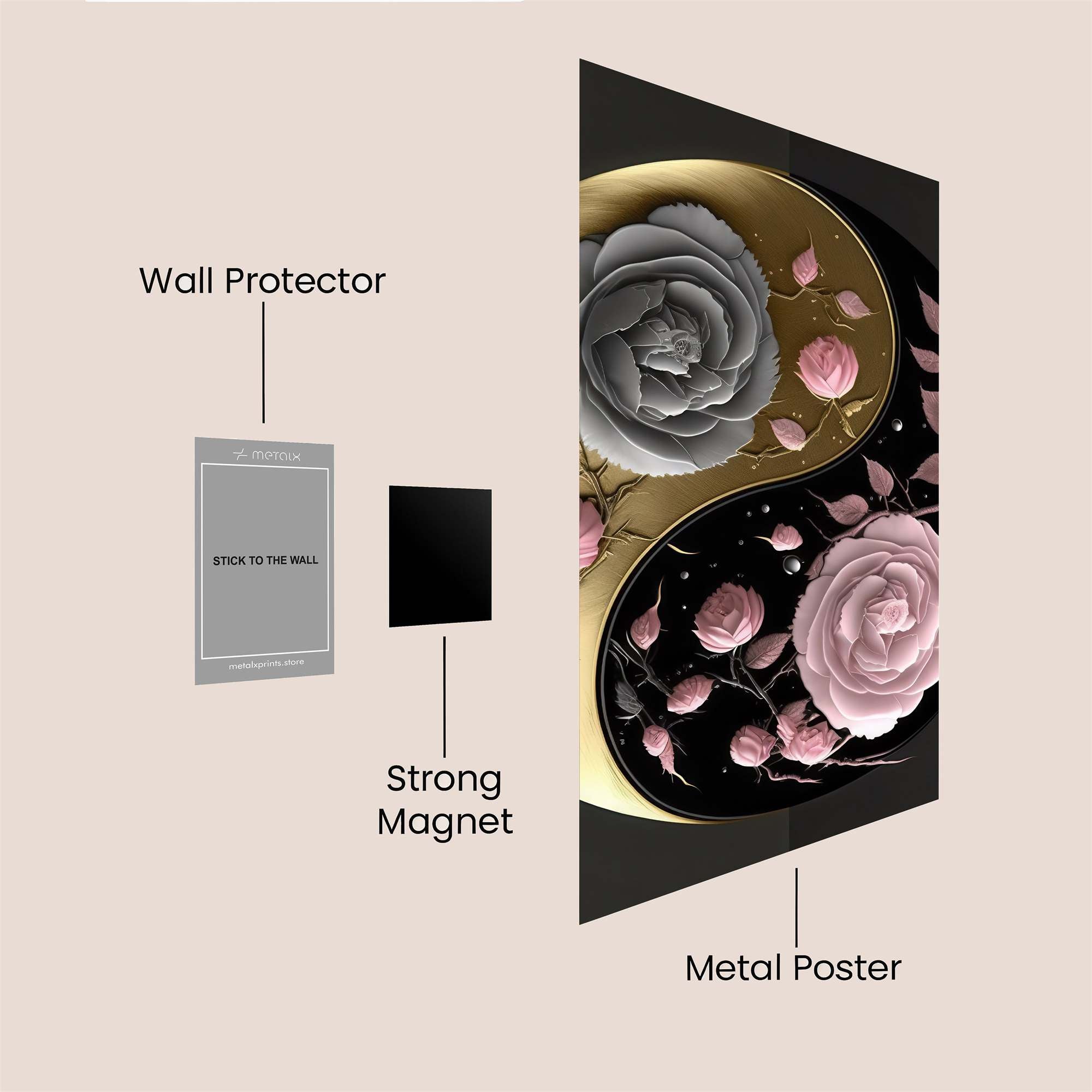 Yin-Yang Harmony Safe Wall Magnetic / M