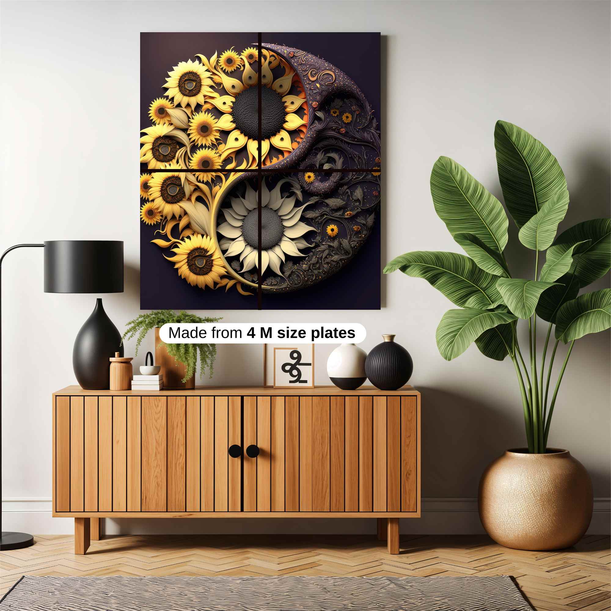 Sunflower Harmony Safe Wall Magnetic / M