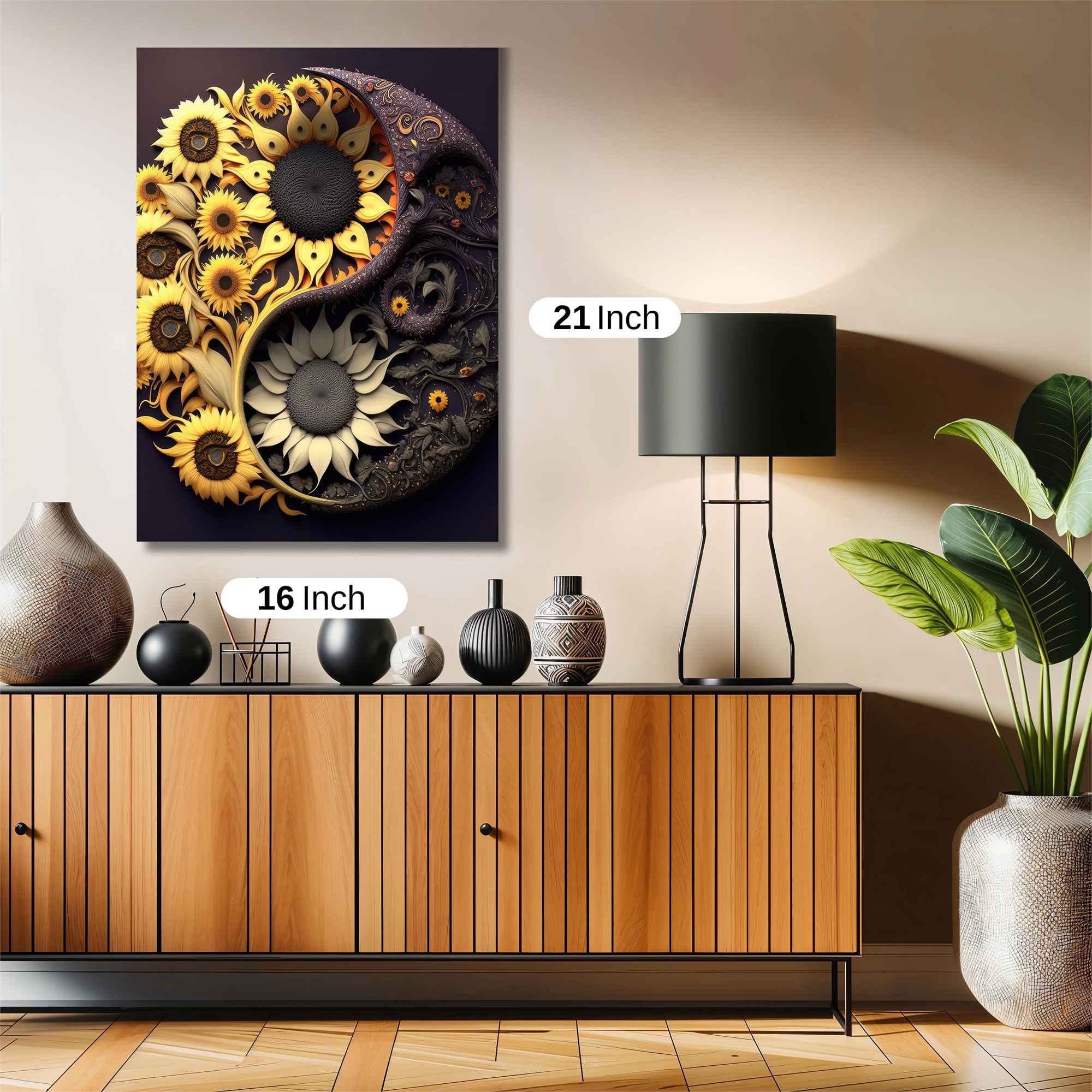 Sunflower Harmony Safe Wall Magnetic / M