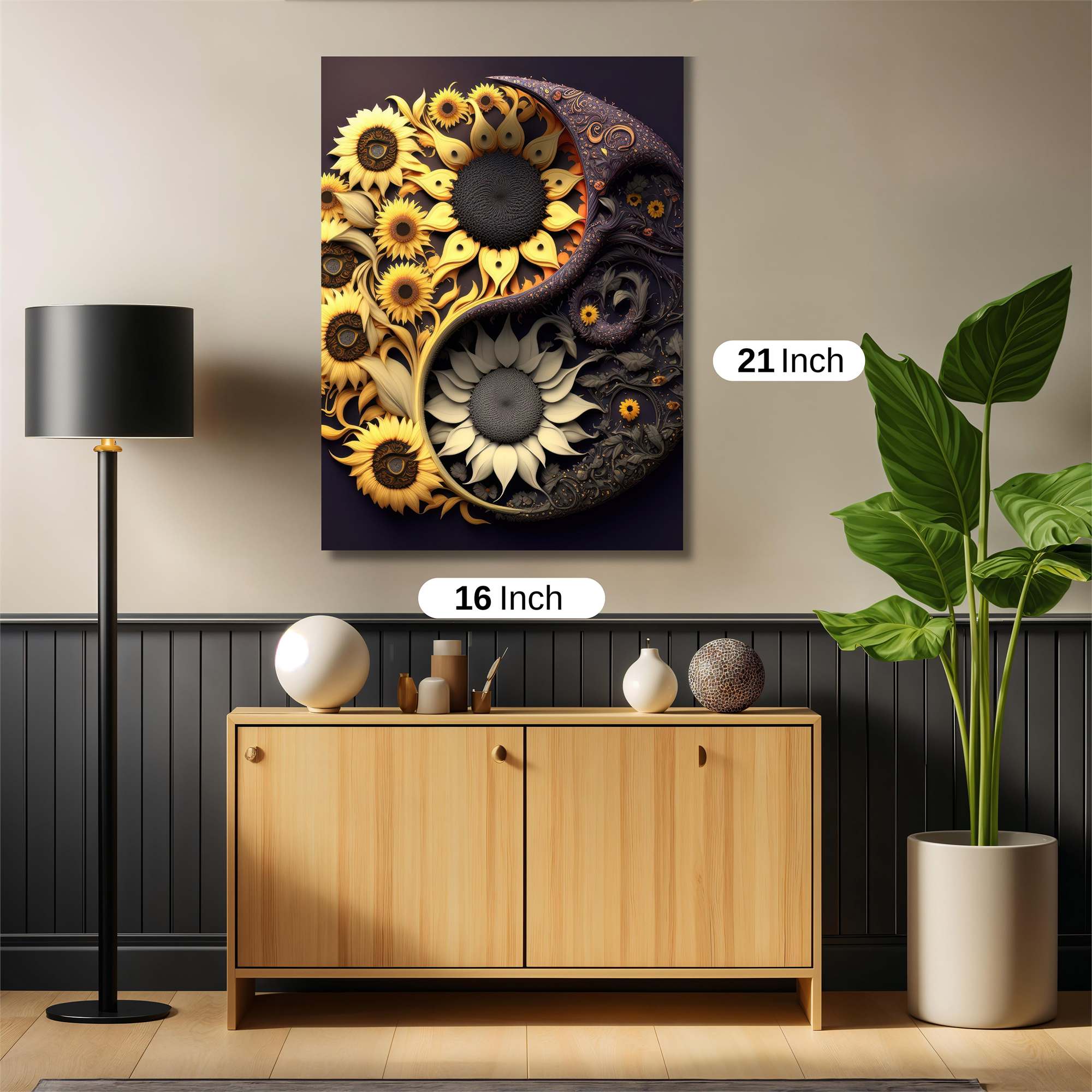 Sunflower Harmony Safe Wall Magnetic / M