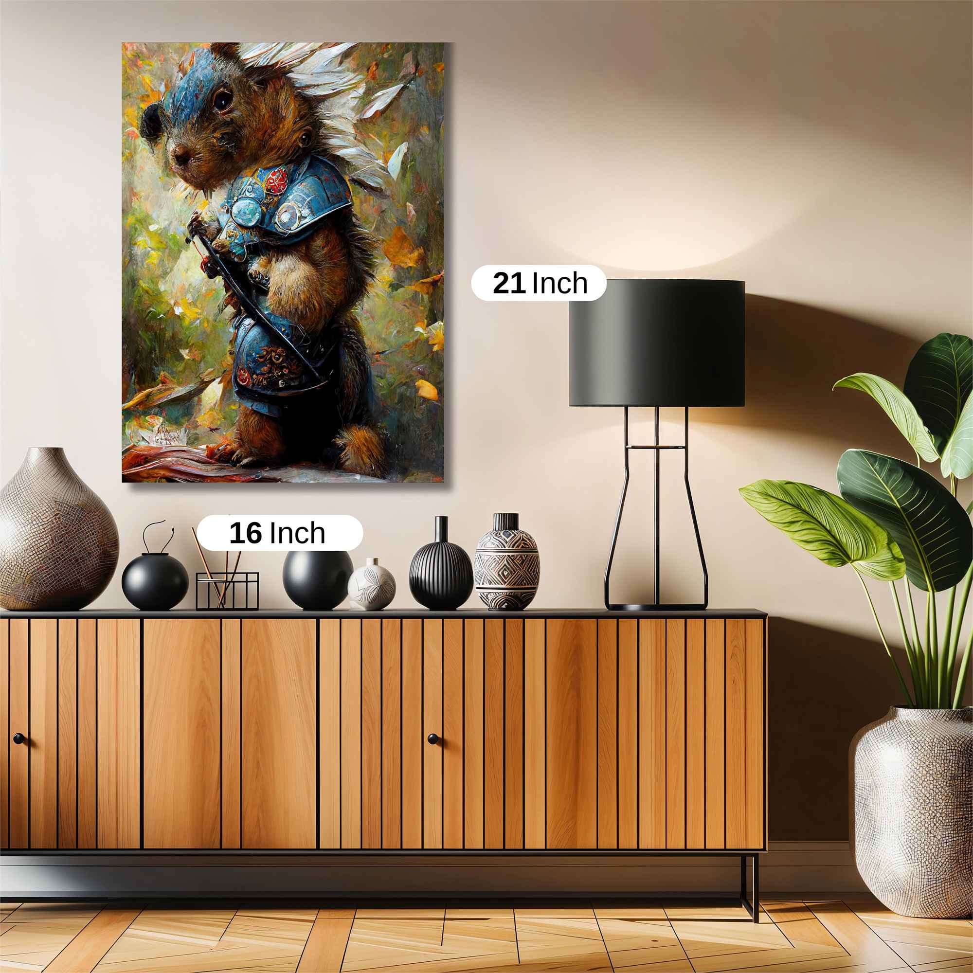 Warrior Squirrel Safe Wall Magnetic / M