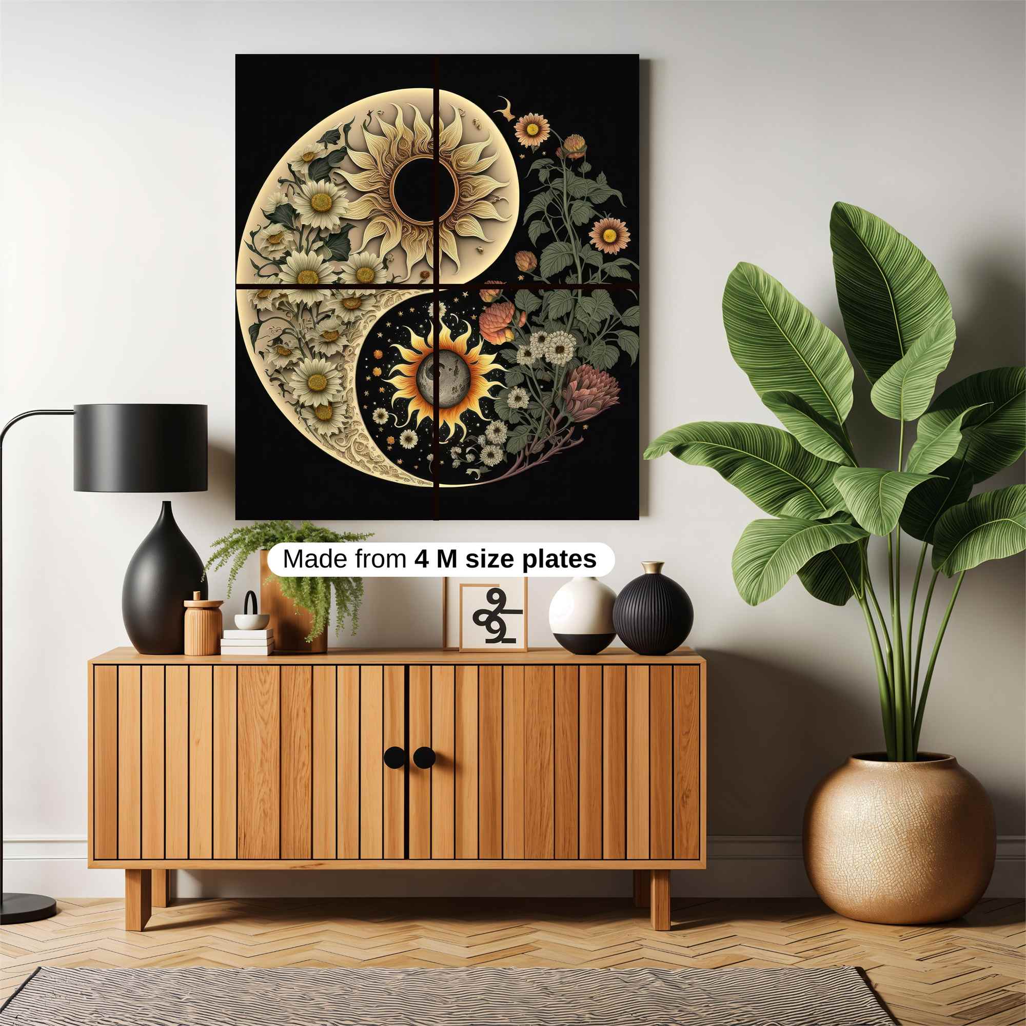 Sunflower Serenity Safe Wall Magnetic / M