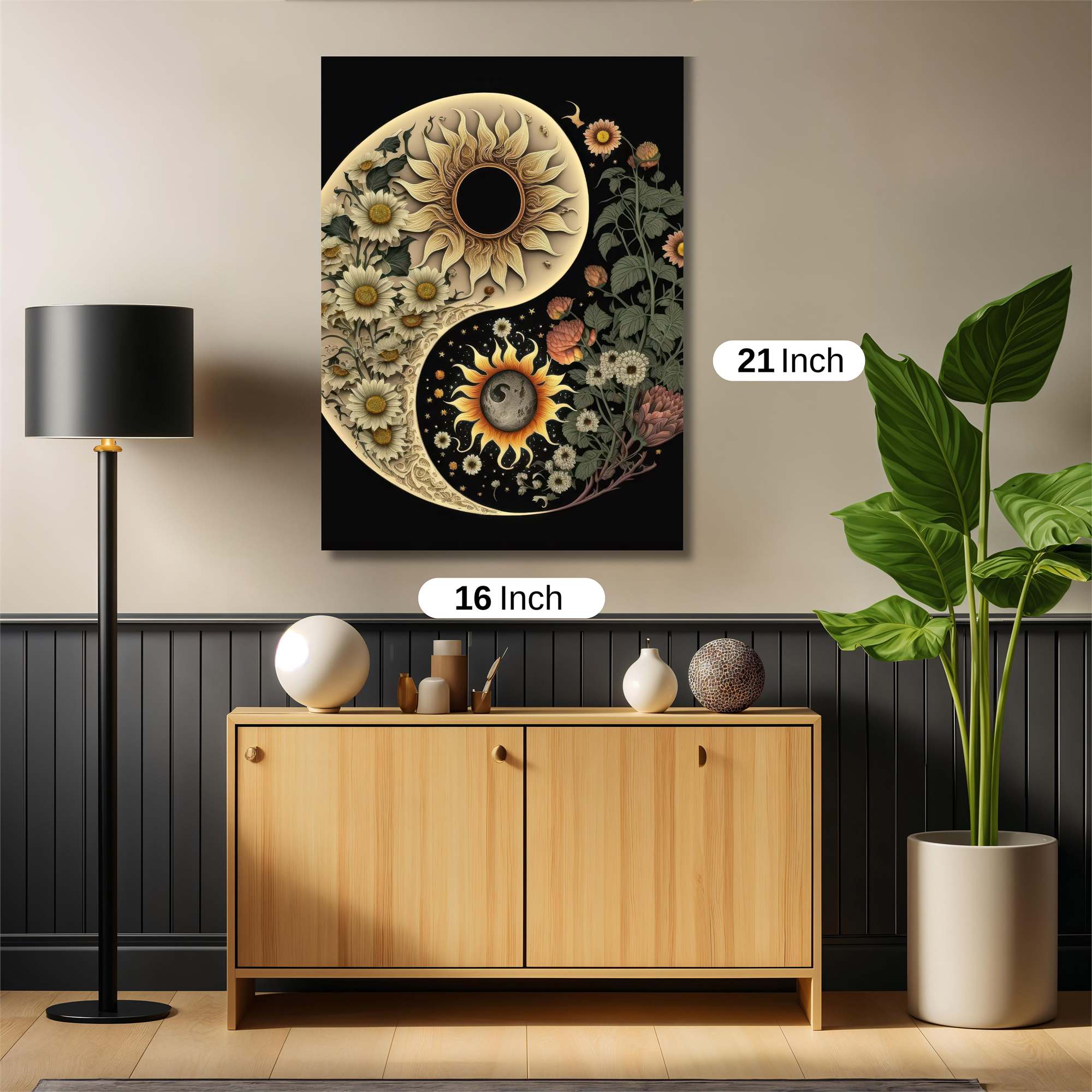 Sunflower Serenity Safe Wall Magnetic / M