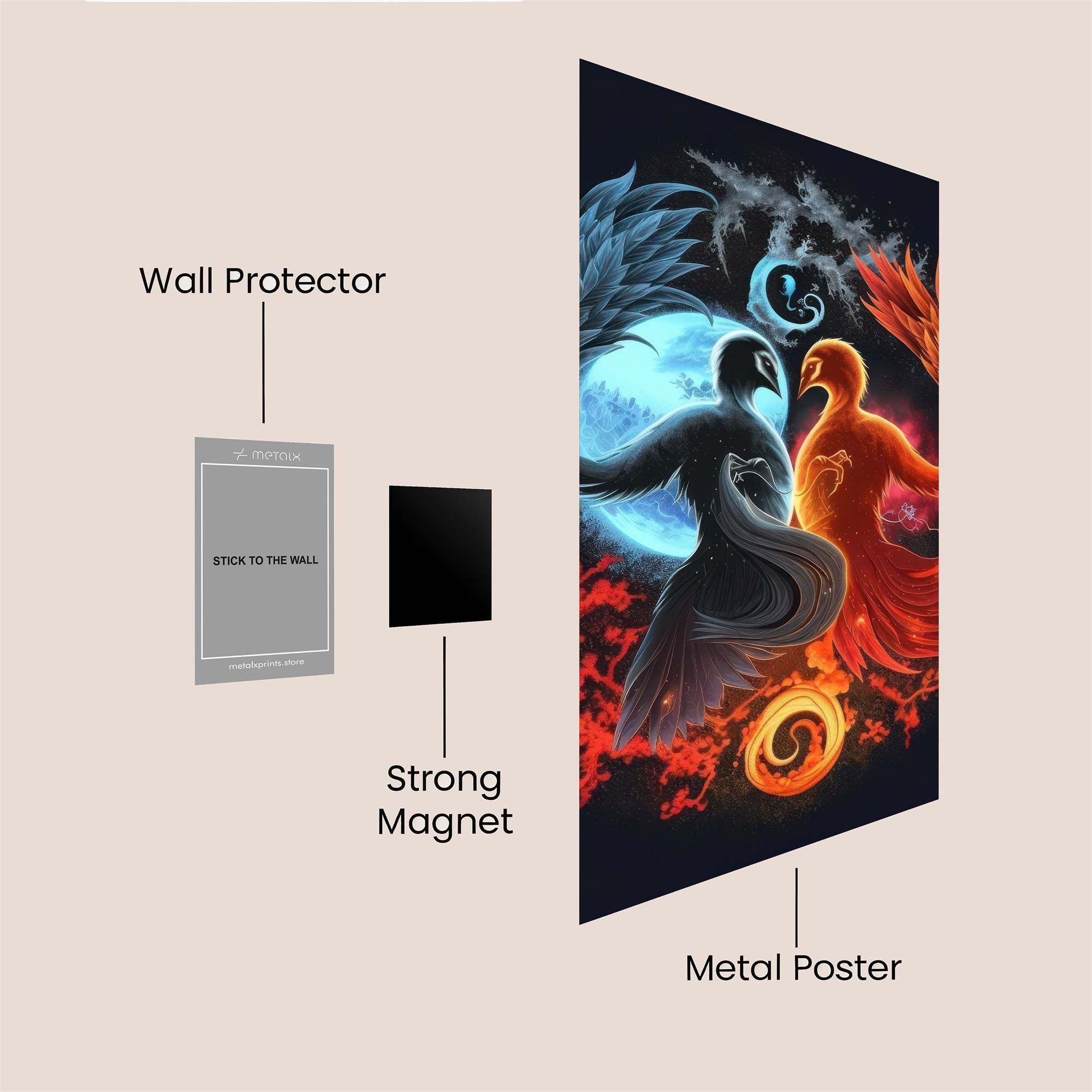 PhoenixHarmony Safe Wall Magnetic / M