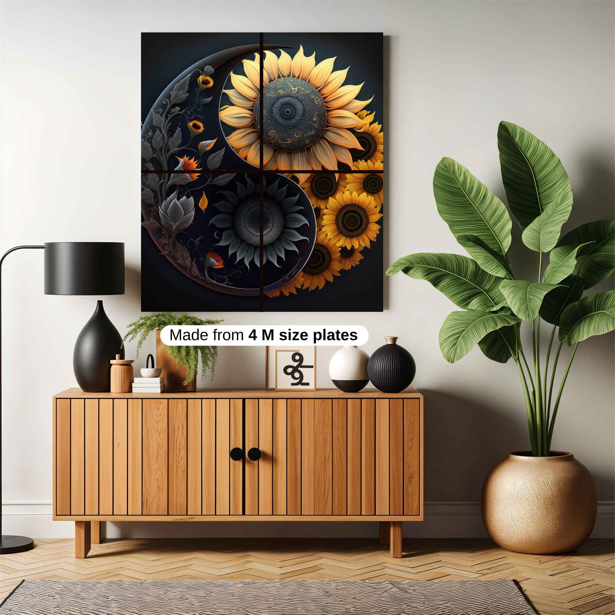 Sunflower Serenity Safe Wall Magnetic / M