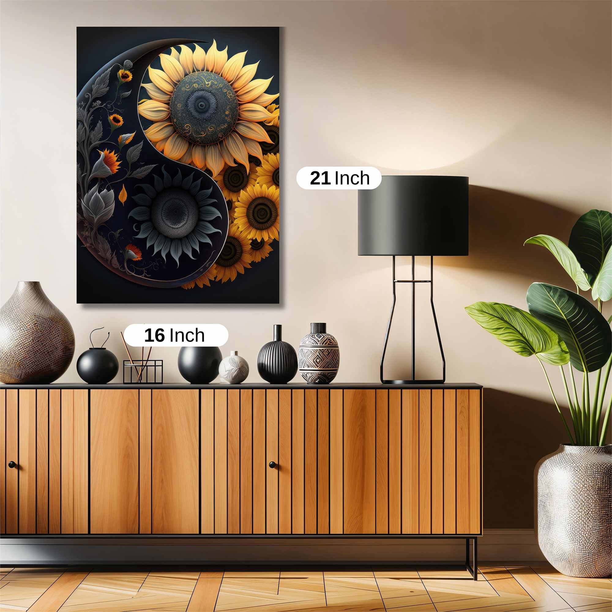 Sunflower Serenity Safe Wall Magnetic / M