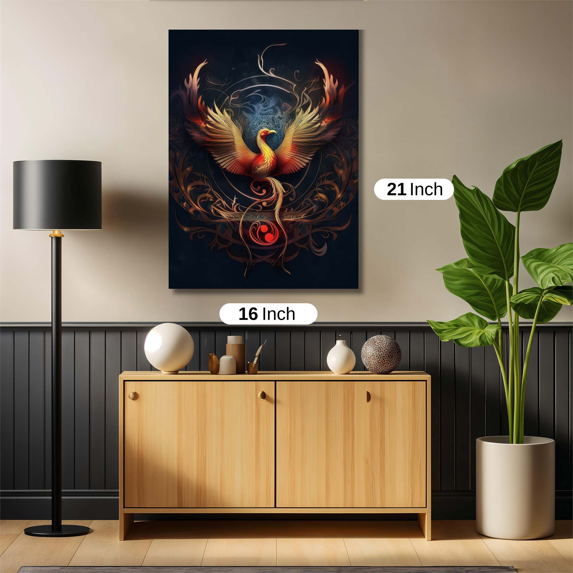 Phoenix Rebirth Safe Wall Magnetic / M