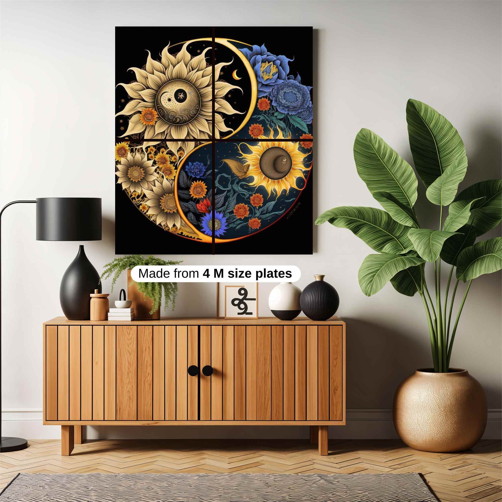 Sunflower Serenity Safe Wall Magnetic / M