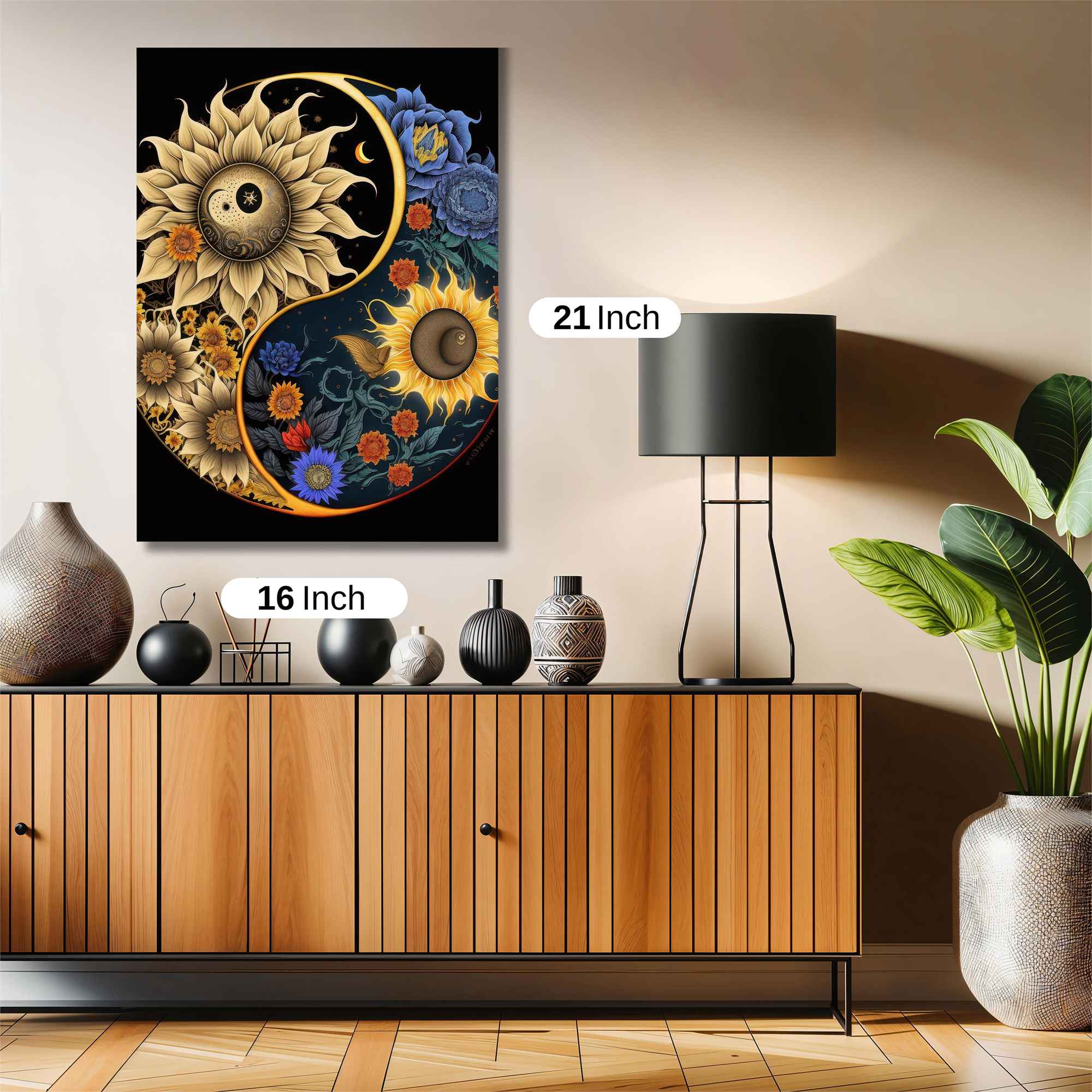 Sunflower Serenity Safe Wall Magnetic / M
