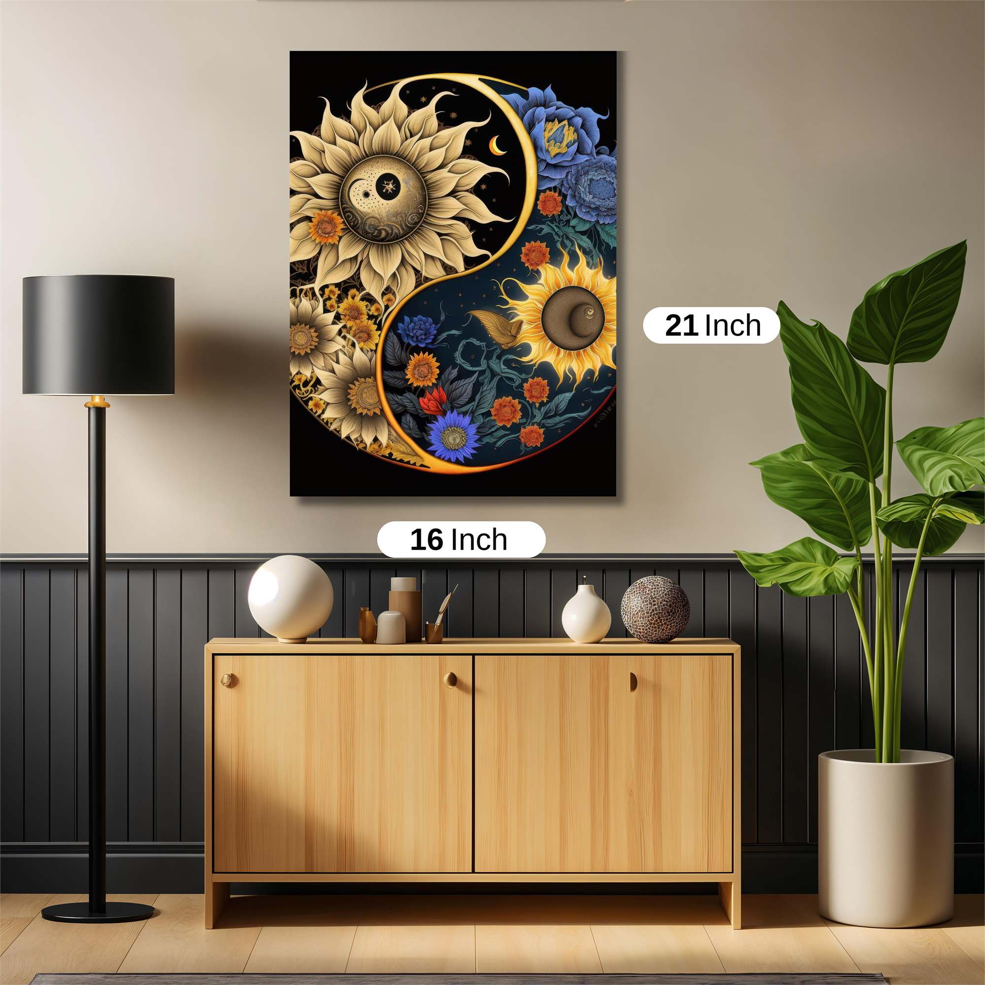 Sunflower Serenity Safe Wall Magnetic / M