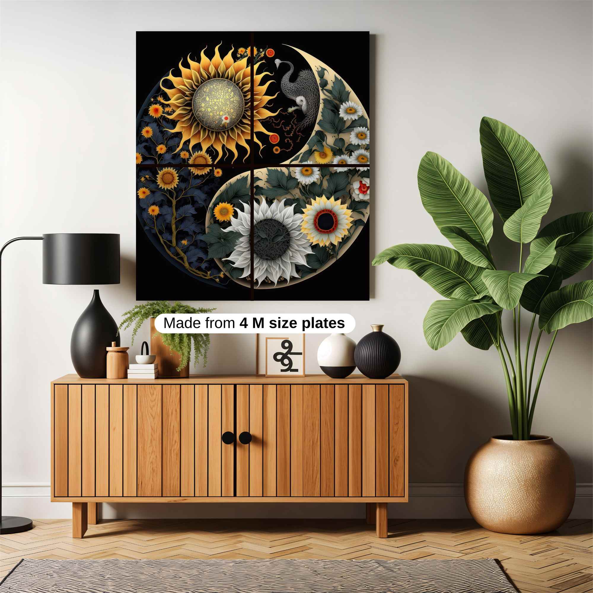 Sunflower Serenity Safe Wall Magnetic / M