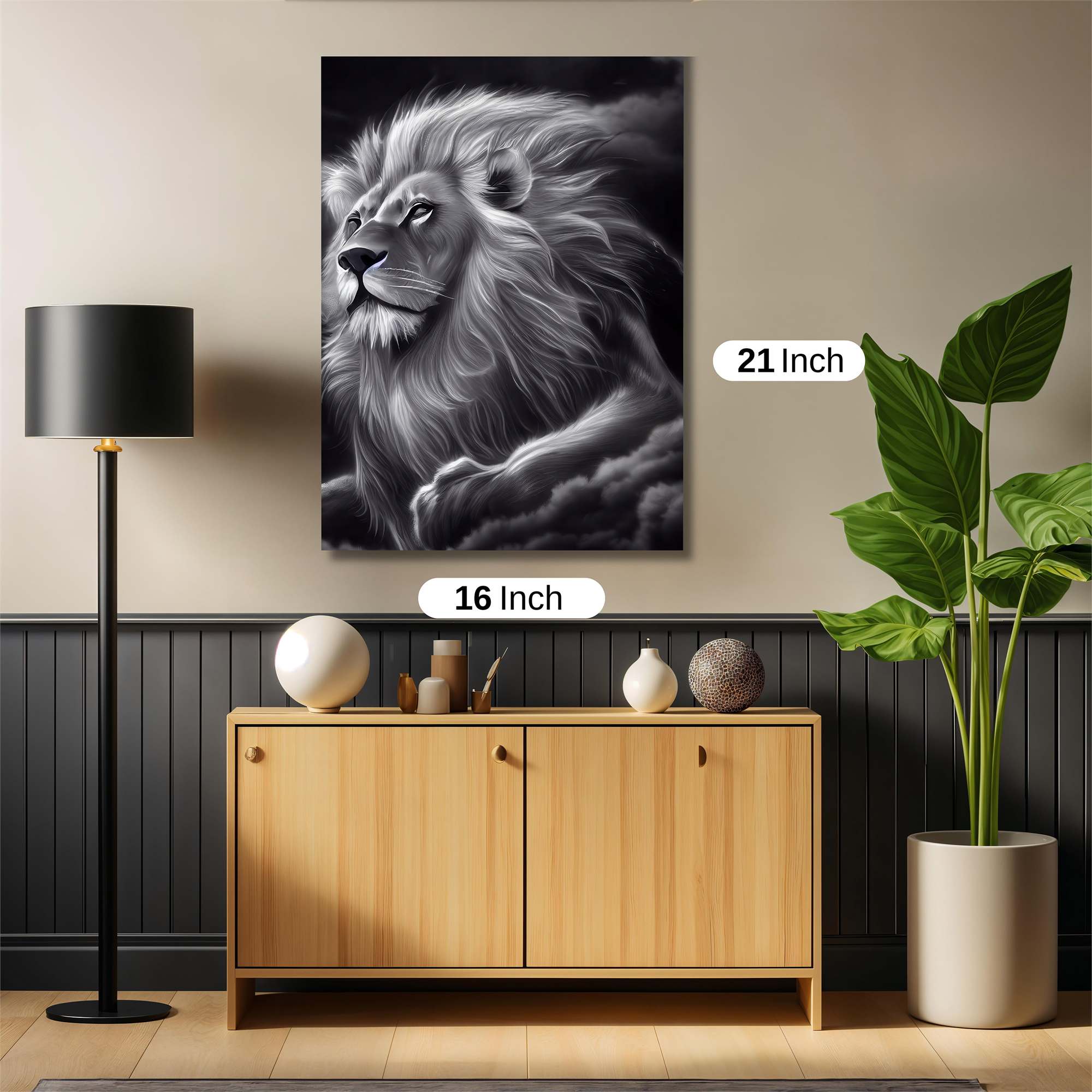 Lion Majestic Safe Wall Magnetic / M