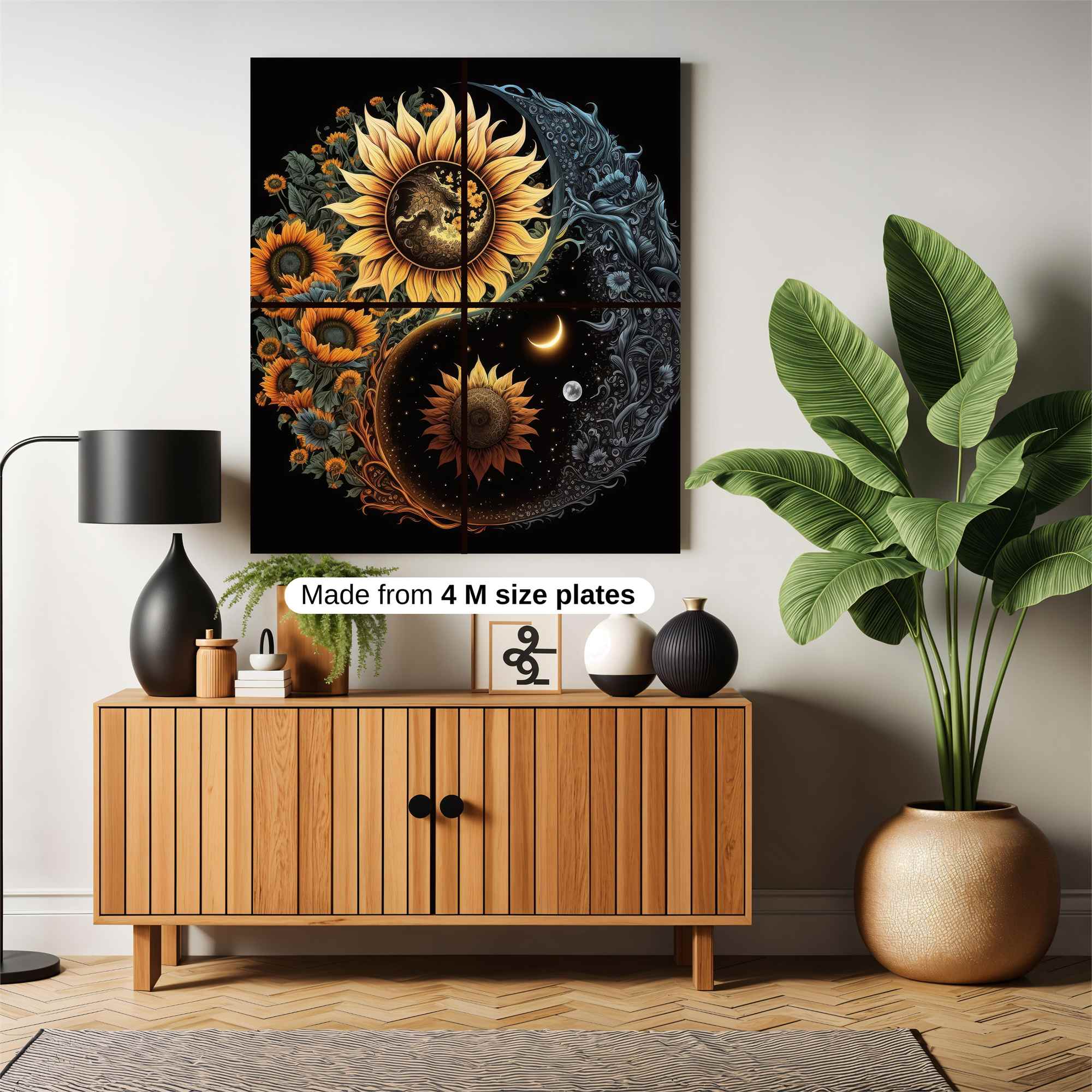 Sunflower Serenity Safe Wall Magnetic / M