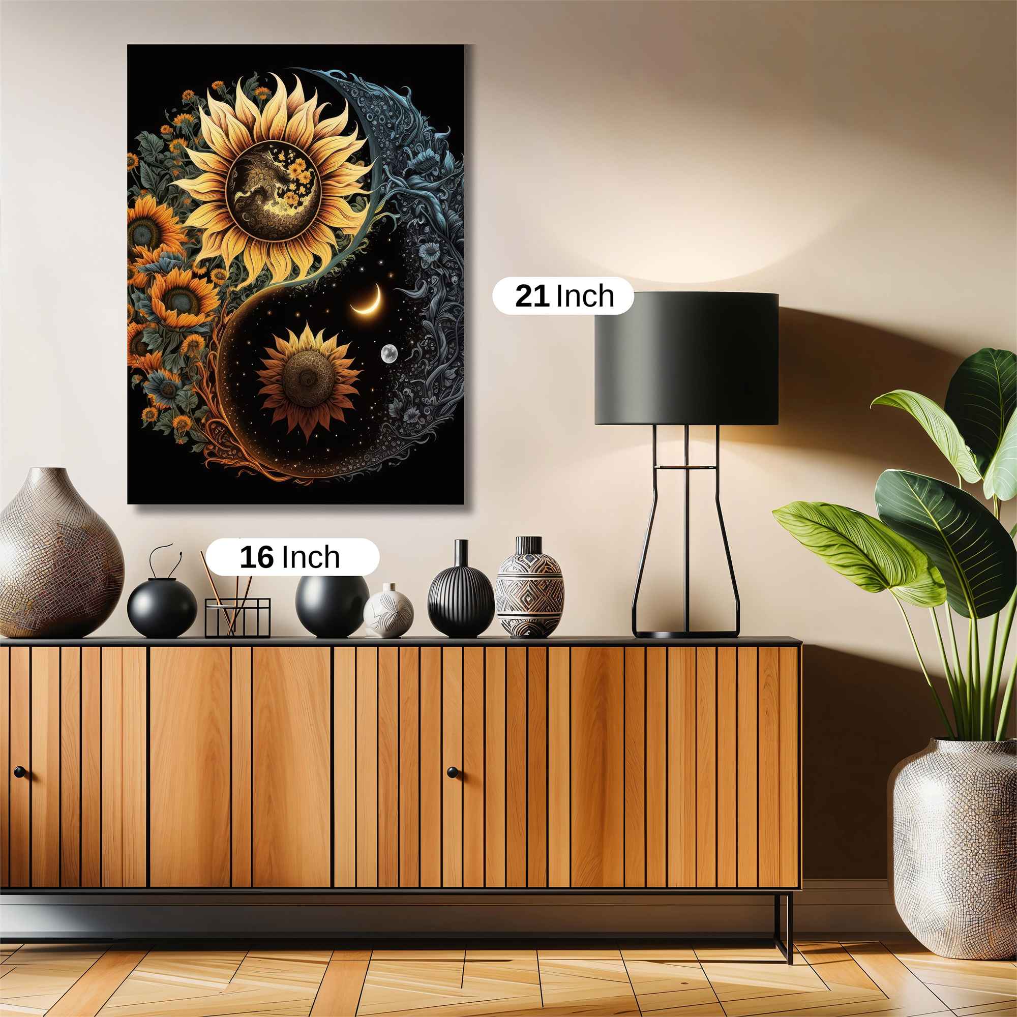 Sunflower Serenity Safe Wall Magnetic / M