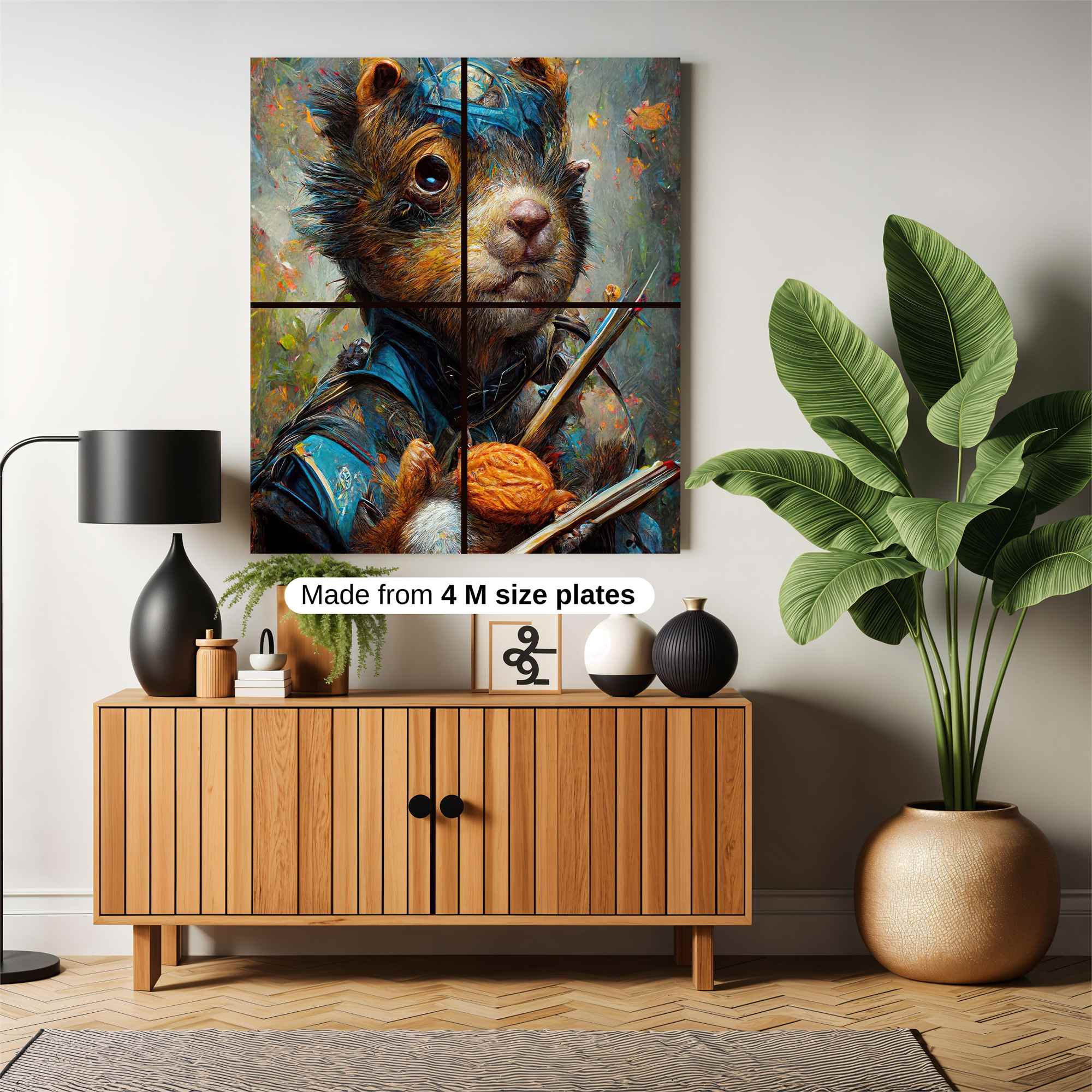 Artist Squirrel Safe Wall Magnetic / M