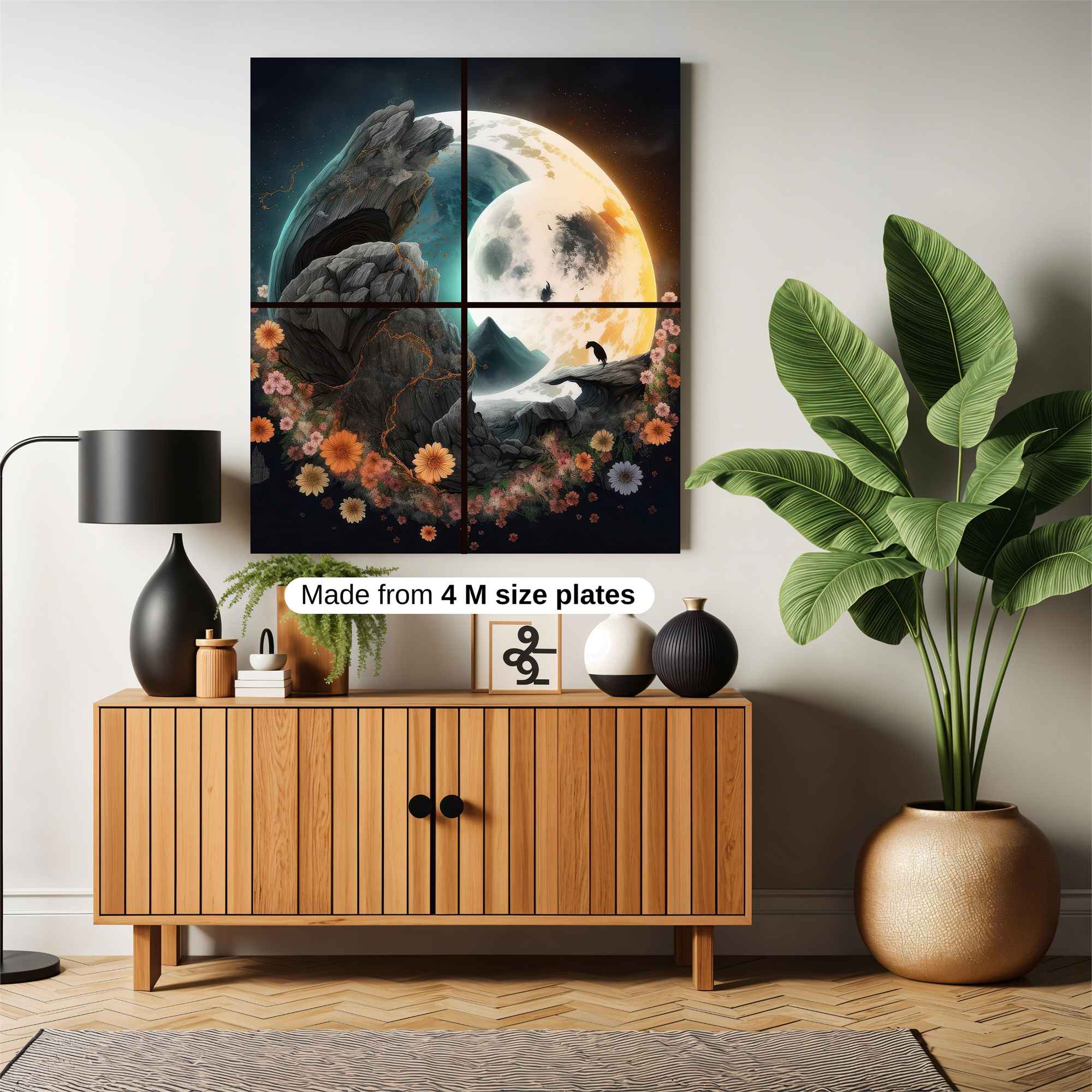 Moonlit Tranquility Safe Wall Magnetic / M