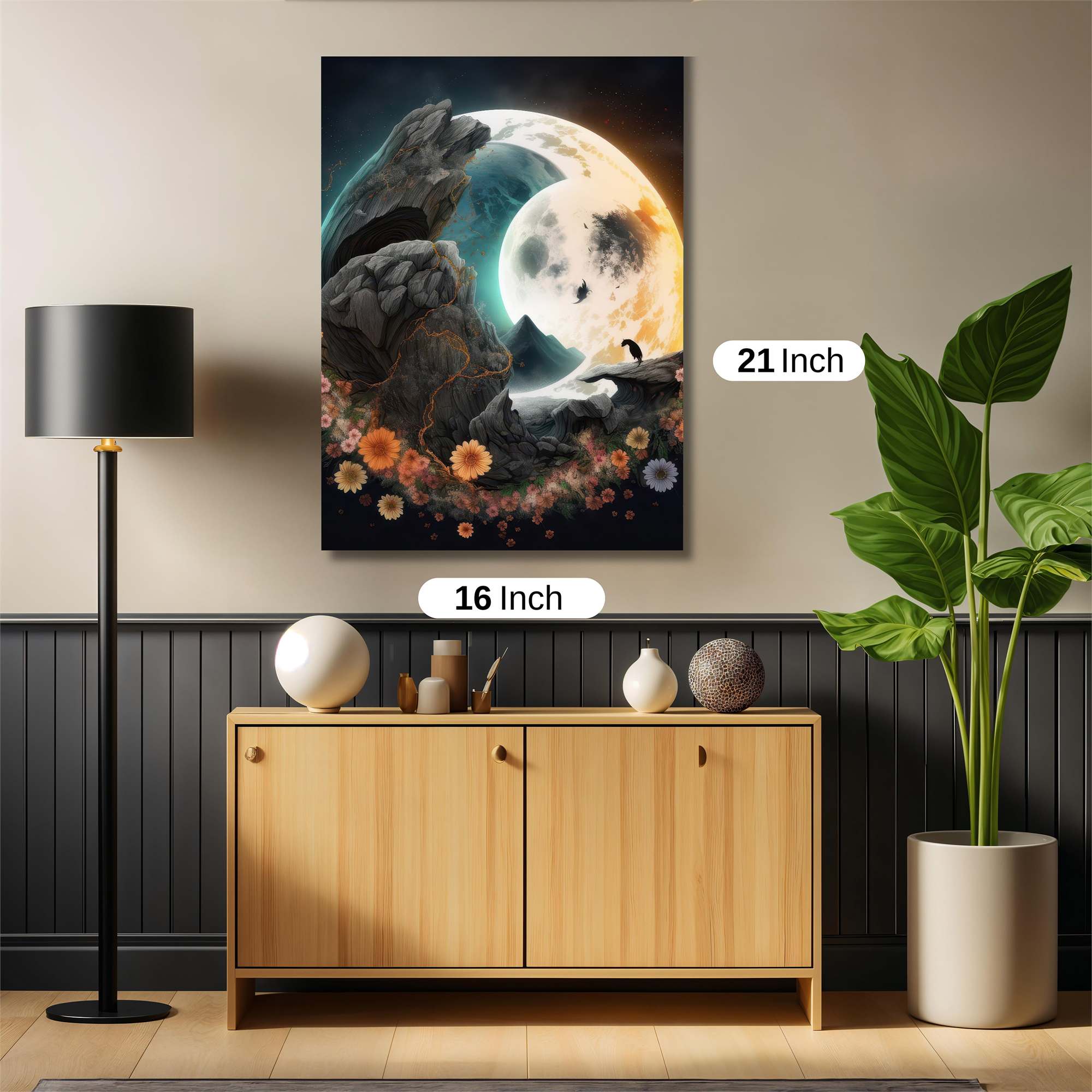 Moonlit Tranquility Safe Wall Magnetic / M