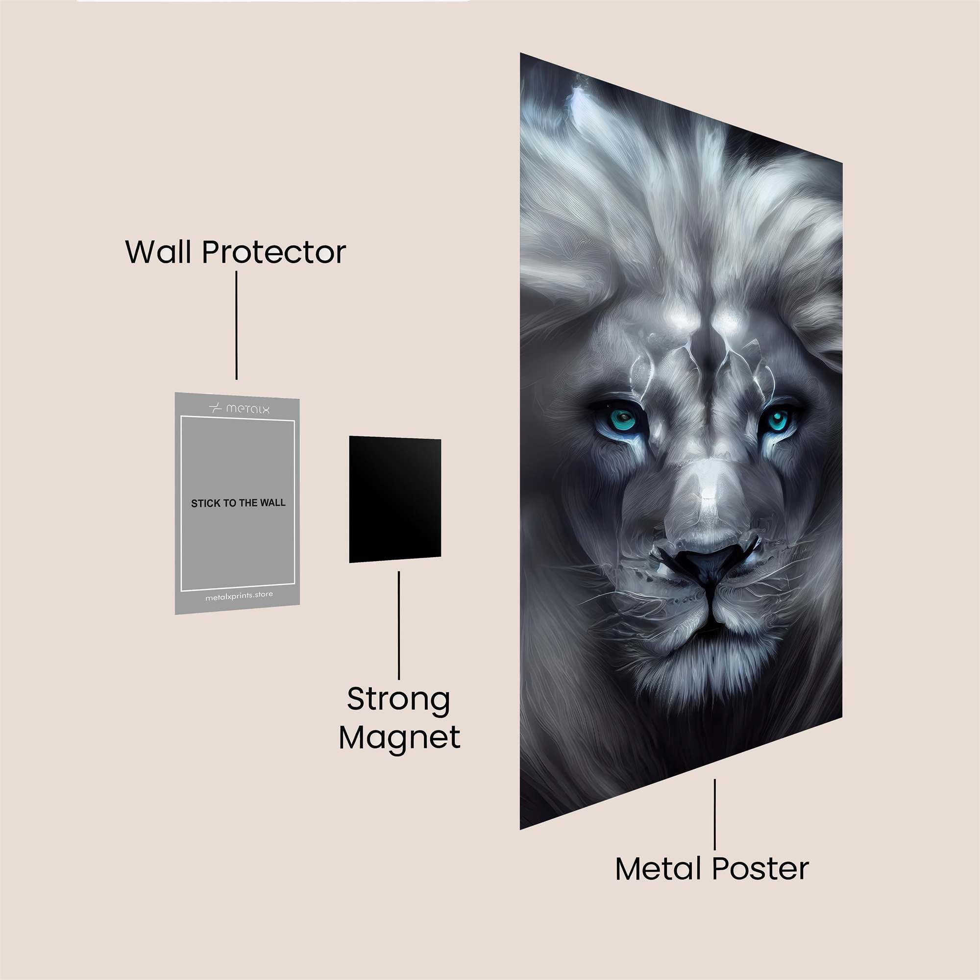 Lion Enigma Safe Wall Magnetic / M