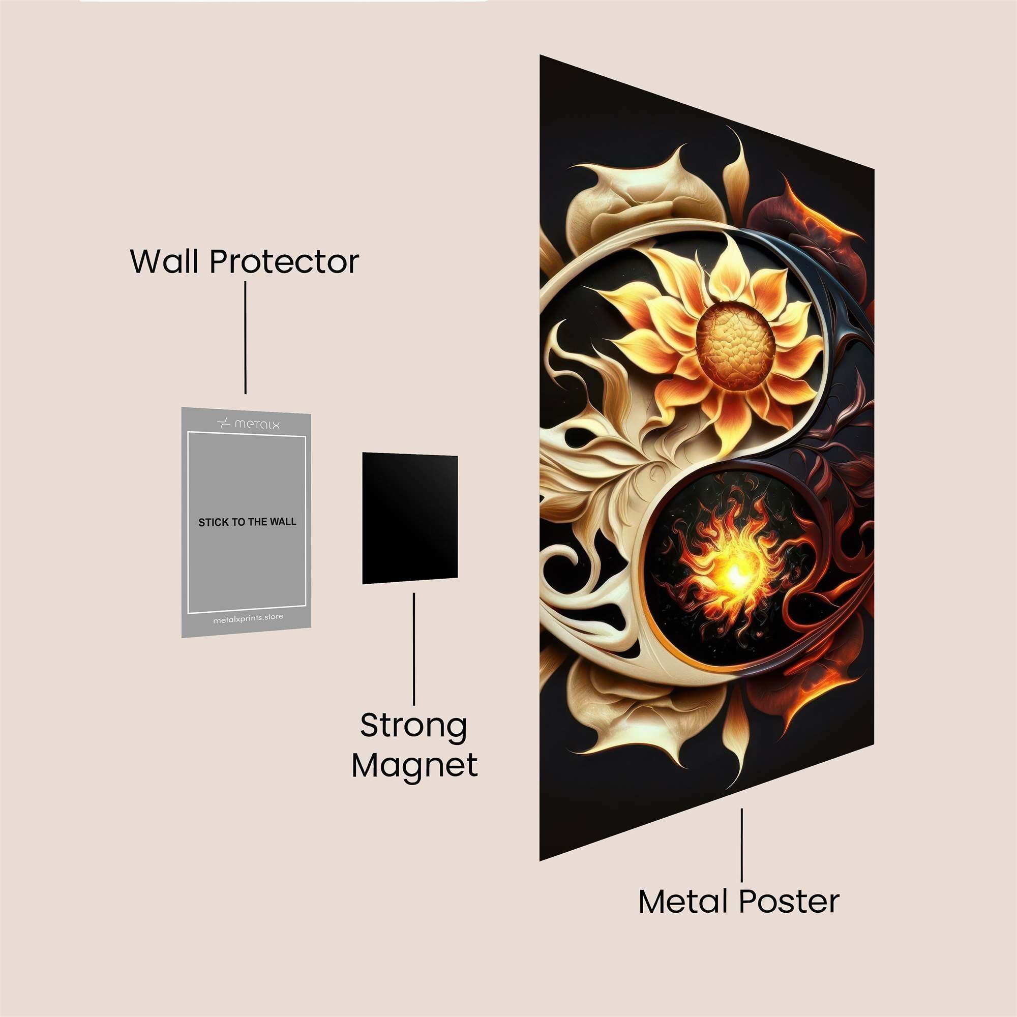 Sunfire Bloom Safe Wall Magnetic / M