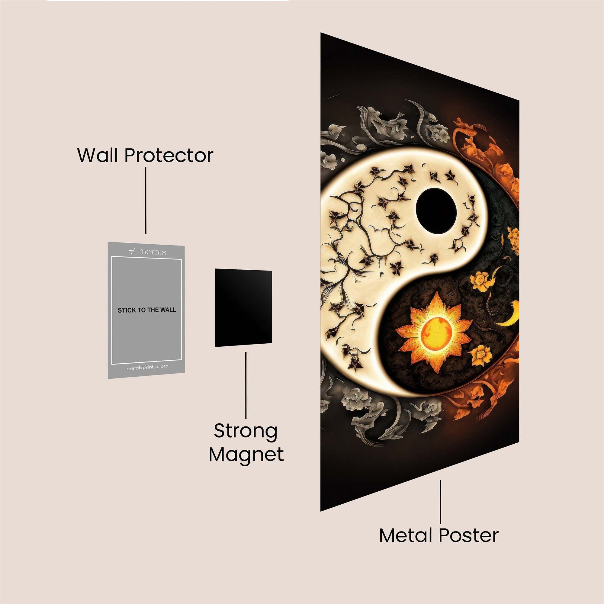 YinWhimsy Safe Wall Magnetic / M