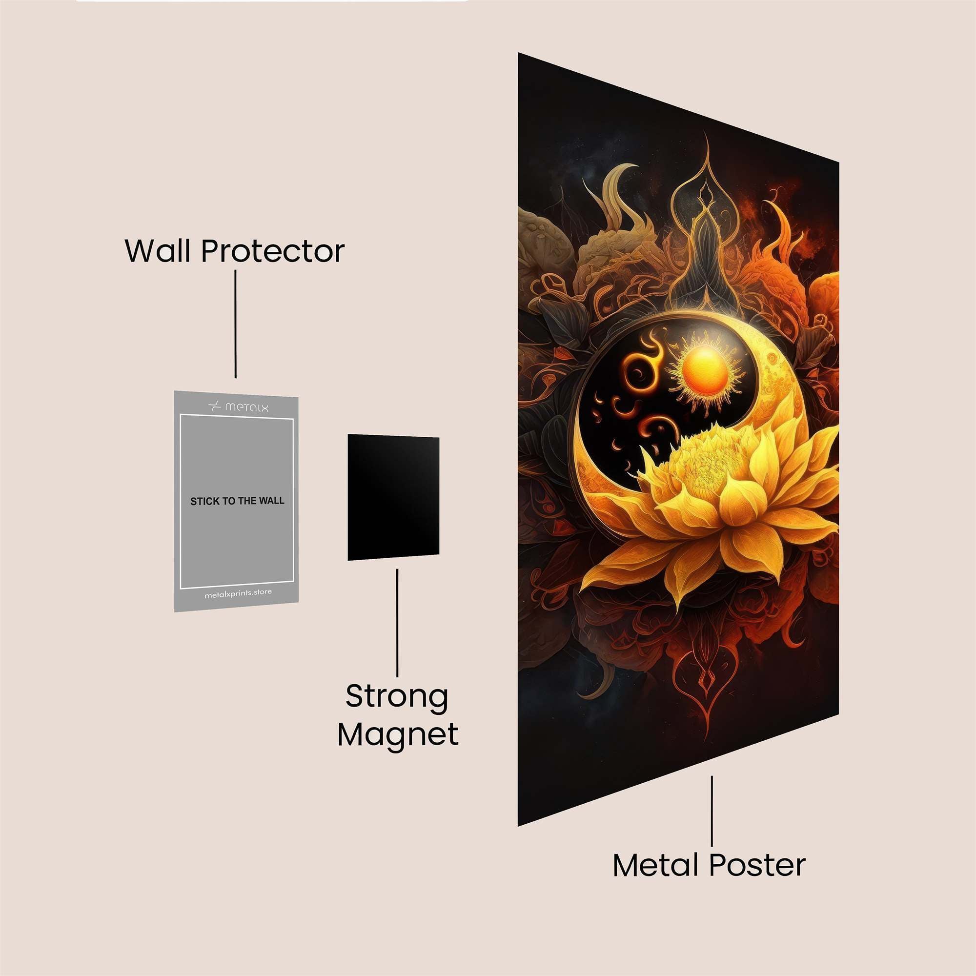 Lotus Radiance Safe Wall Magnetic / M