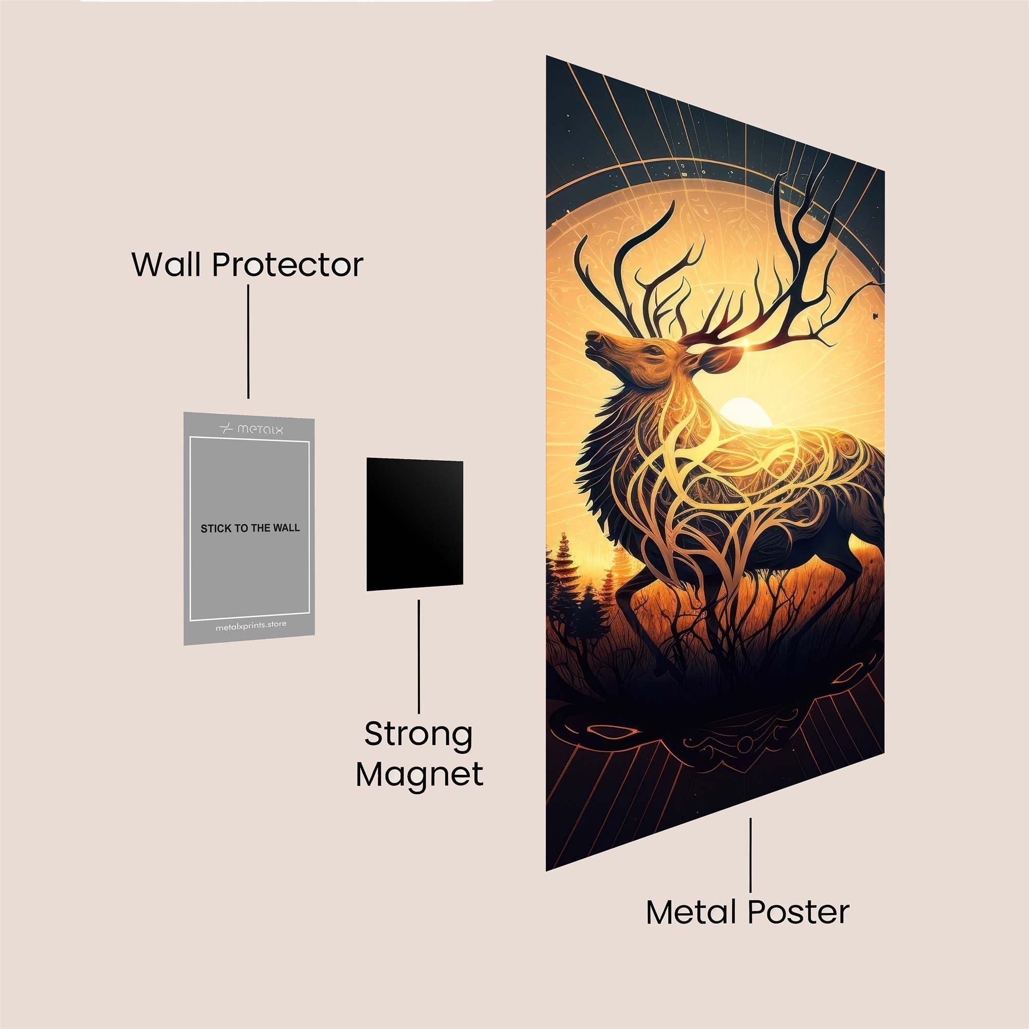 Stag Radiance Safe Wall Magnetic / M