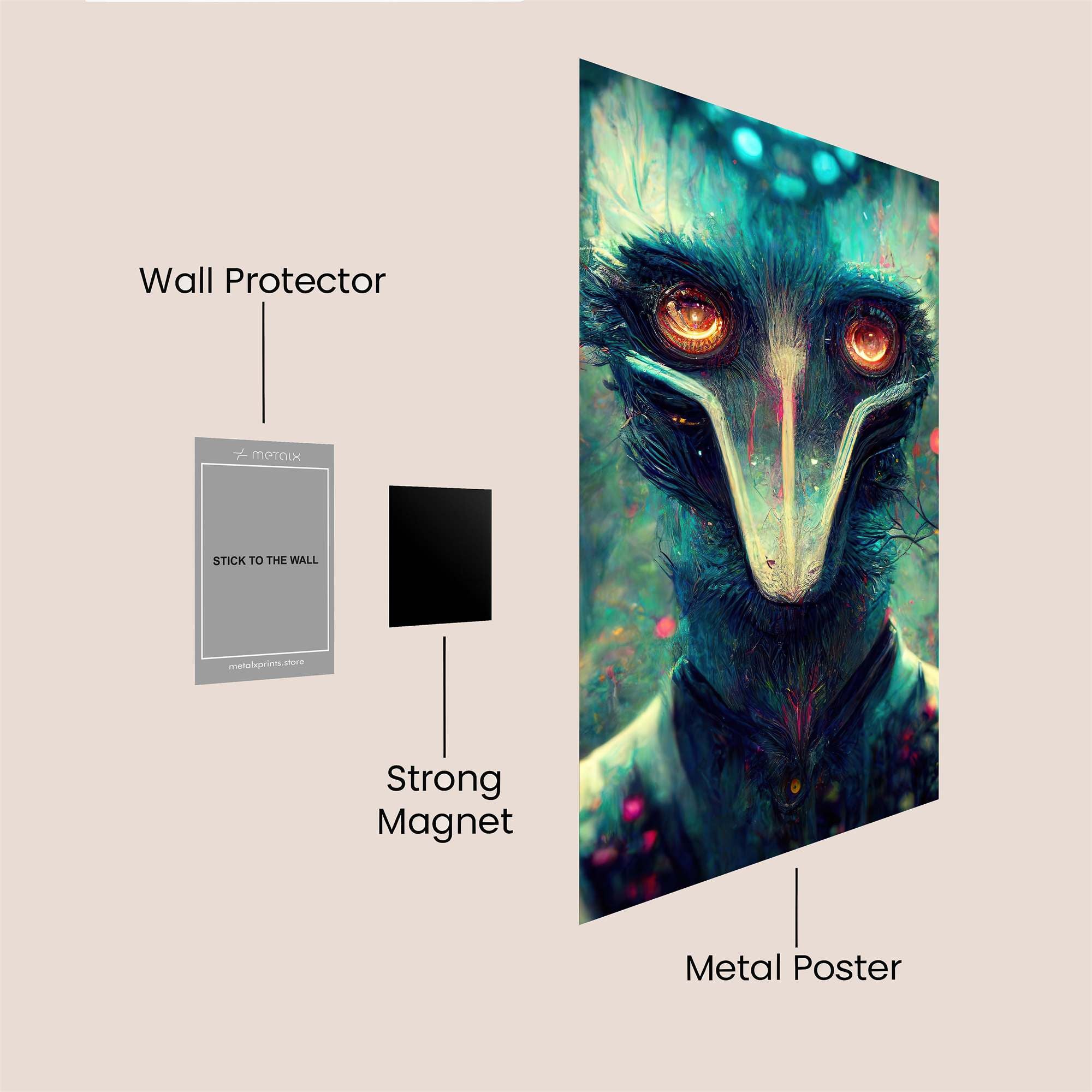 Alien Enigma Safe Wall Magnetic / M