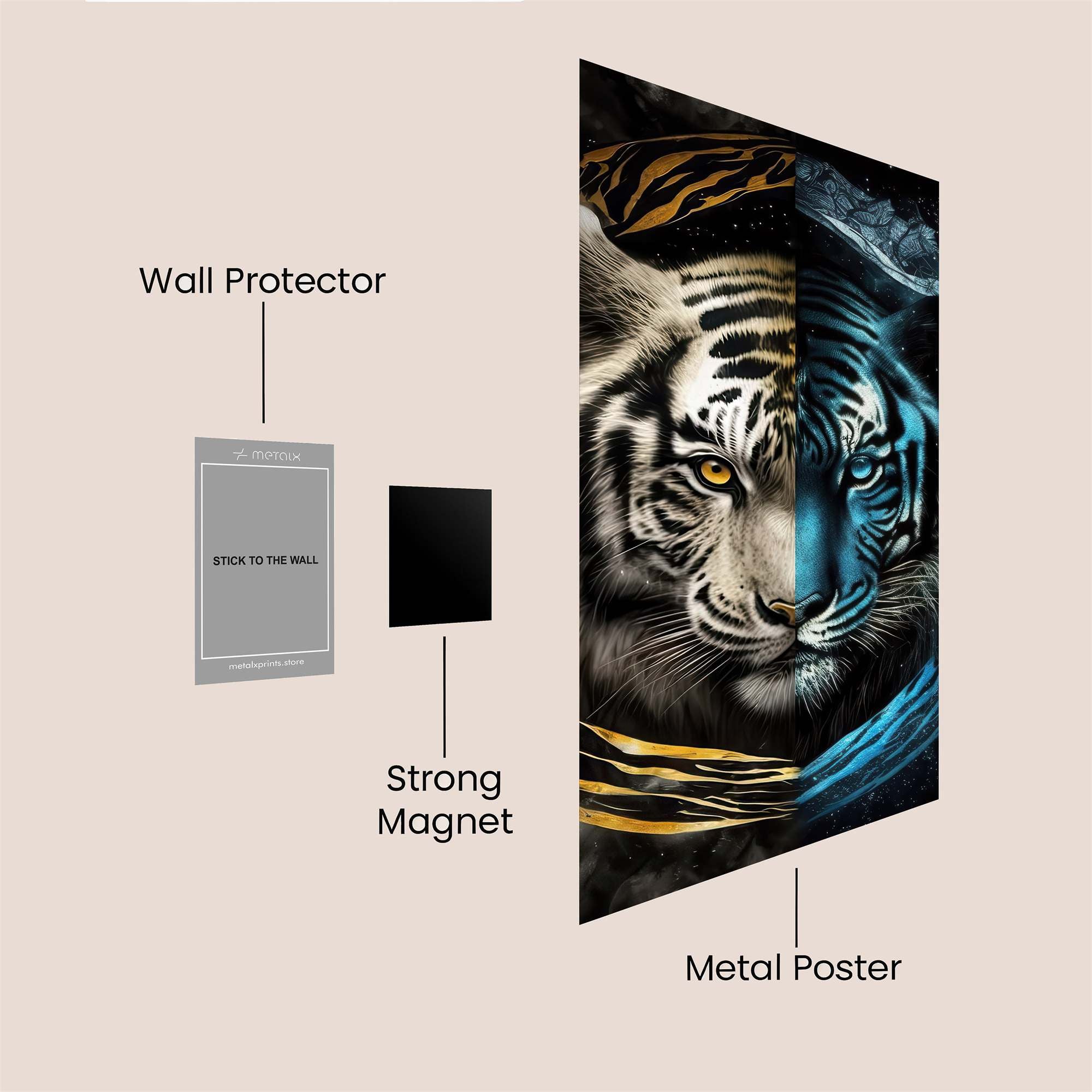 Tiger Duality Safe Wall Magnetic / M