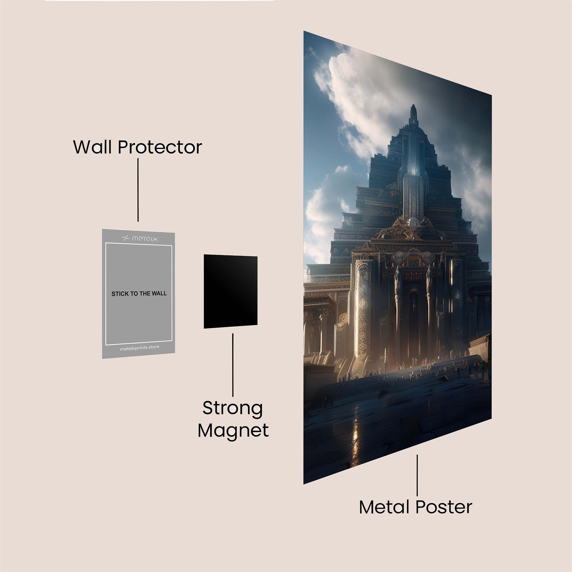 Ziggurat Radiance Safe Wall Magnetic / M