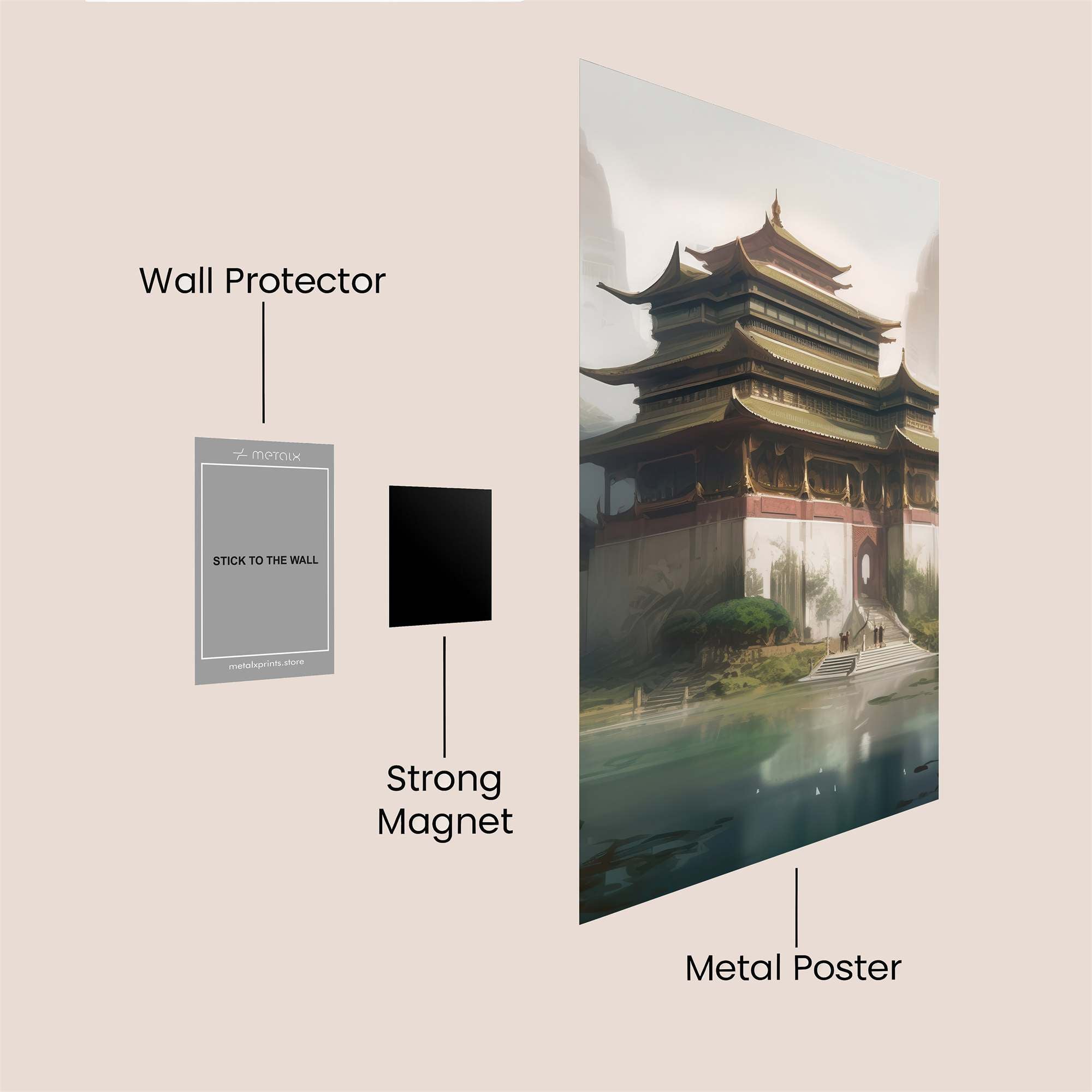 Pagoda Serenity Safe Wall Magnetic / M