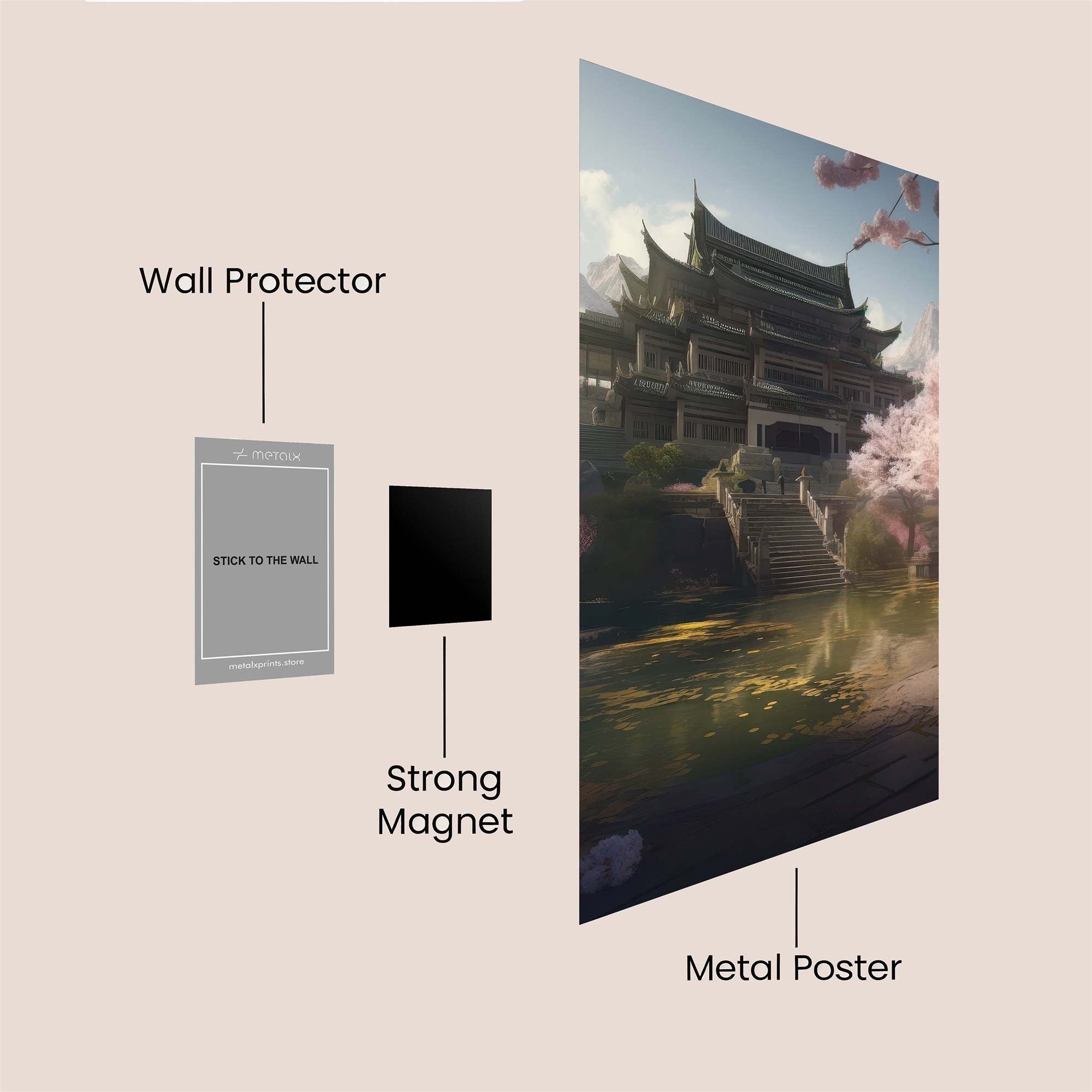 Pagoda Serenity Safe Wall Magnetic / M