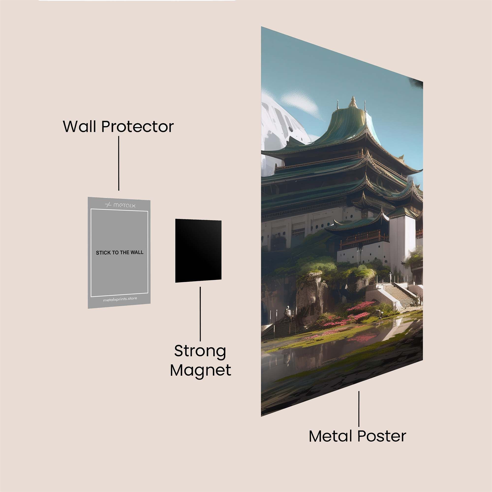 Pagoda Serenity Safe Wall Magnetic / M