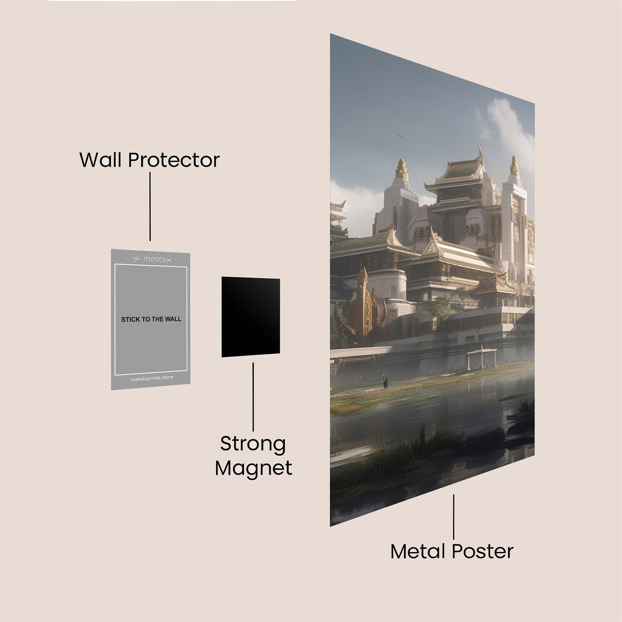 Temple Serenity Safe Wall Magnetic / M