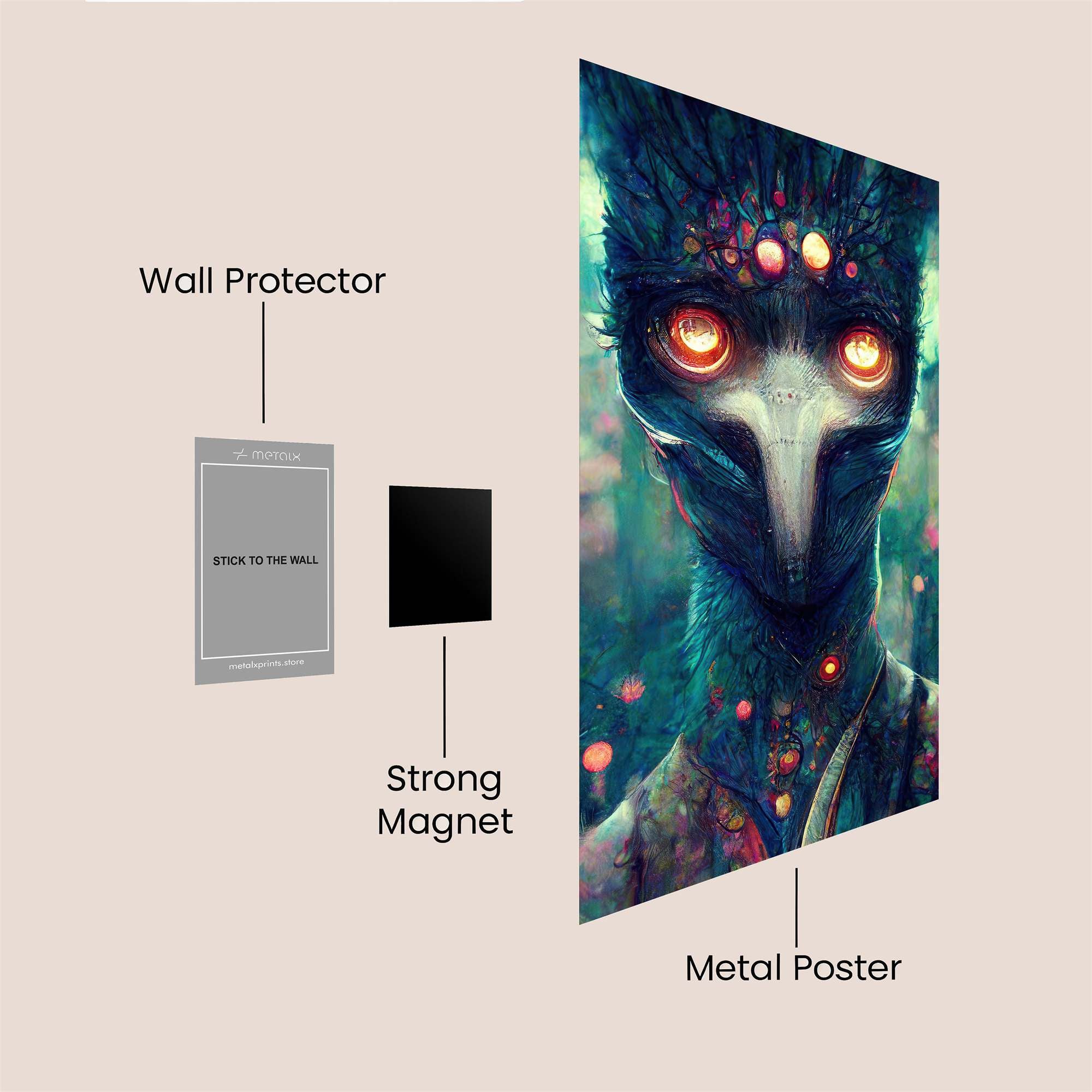 Raven Enigma Safe Wall Magnetic / M