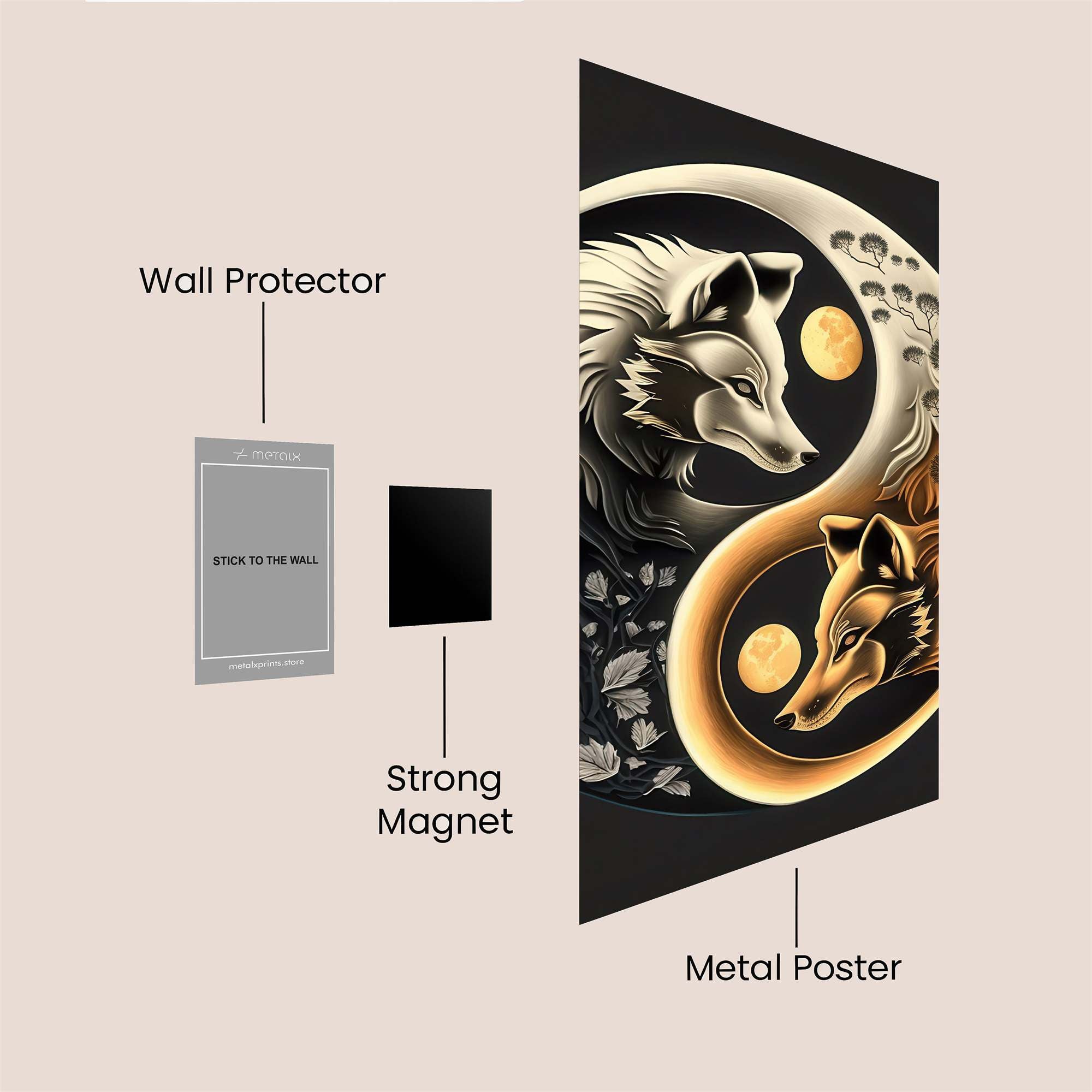 Wolf Harmony Safe Wall Magnetic / M