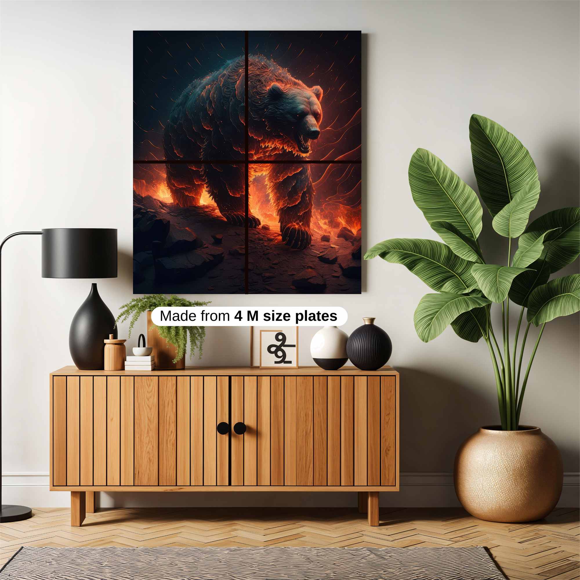 Lava Bear Safe Wall Magnetic / M