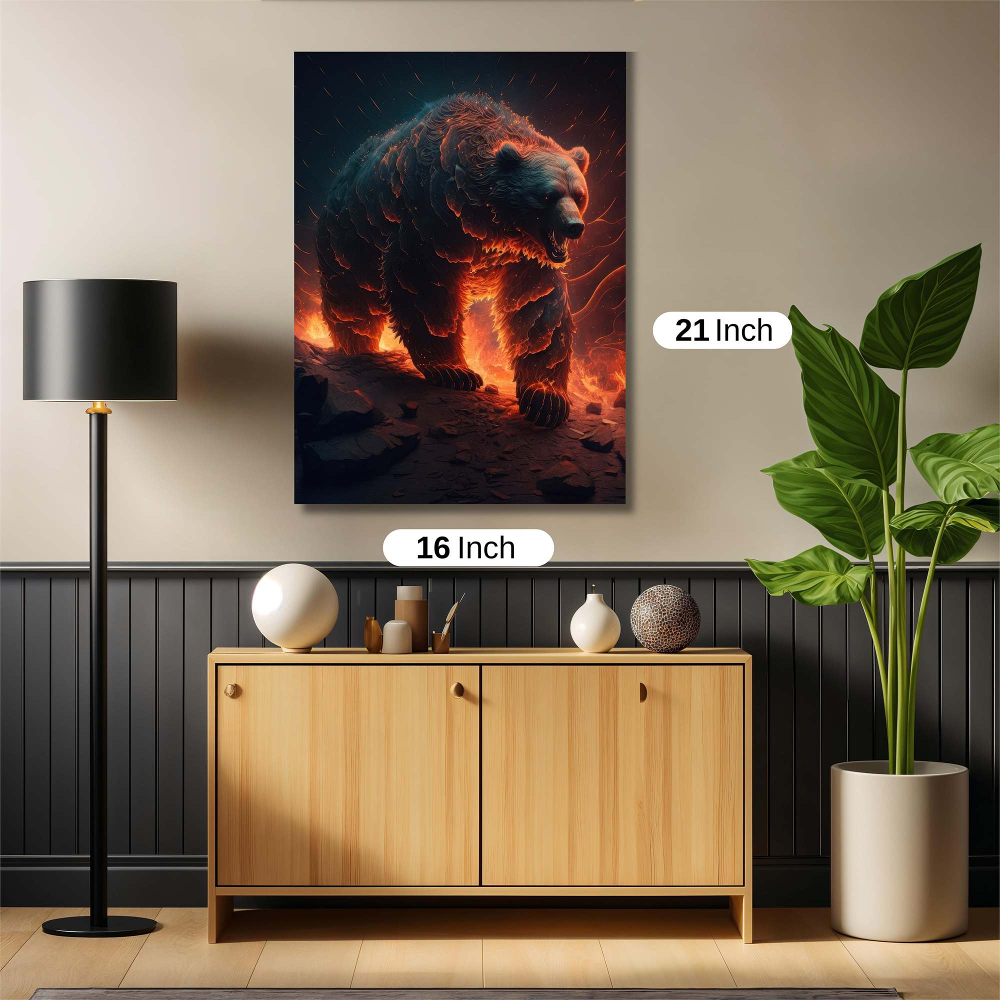 Lava Bear Safe Wall Magnetic / M