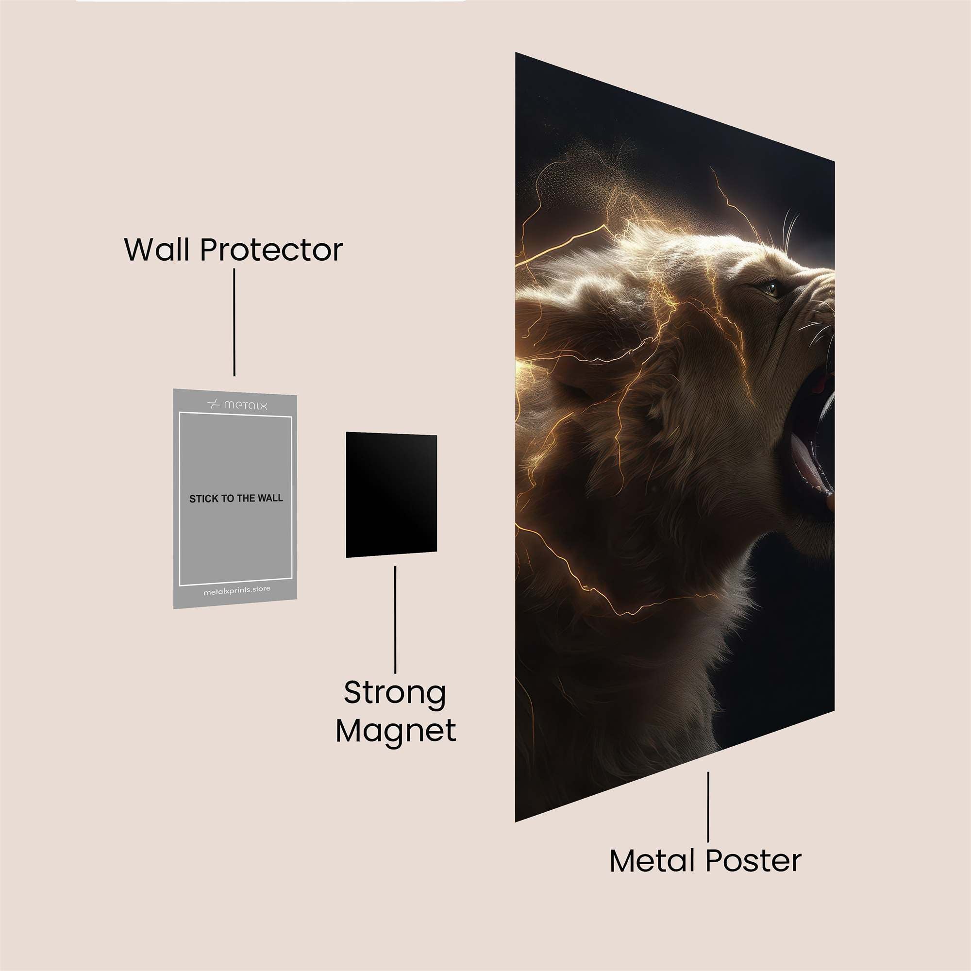Lion Tempest Safe Wall Magnetic / M