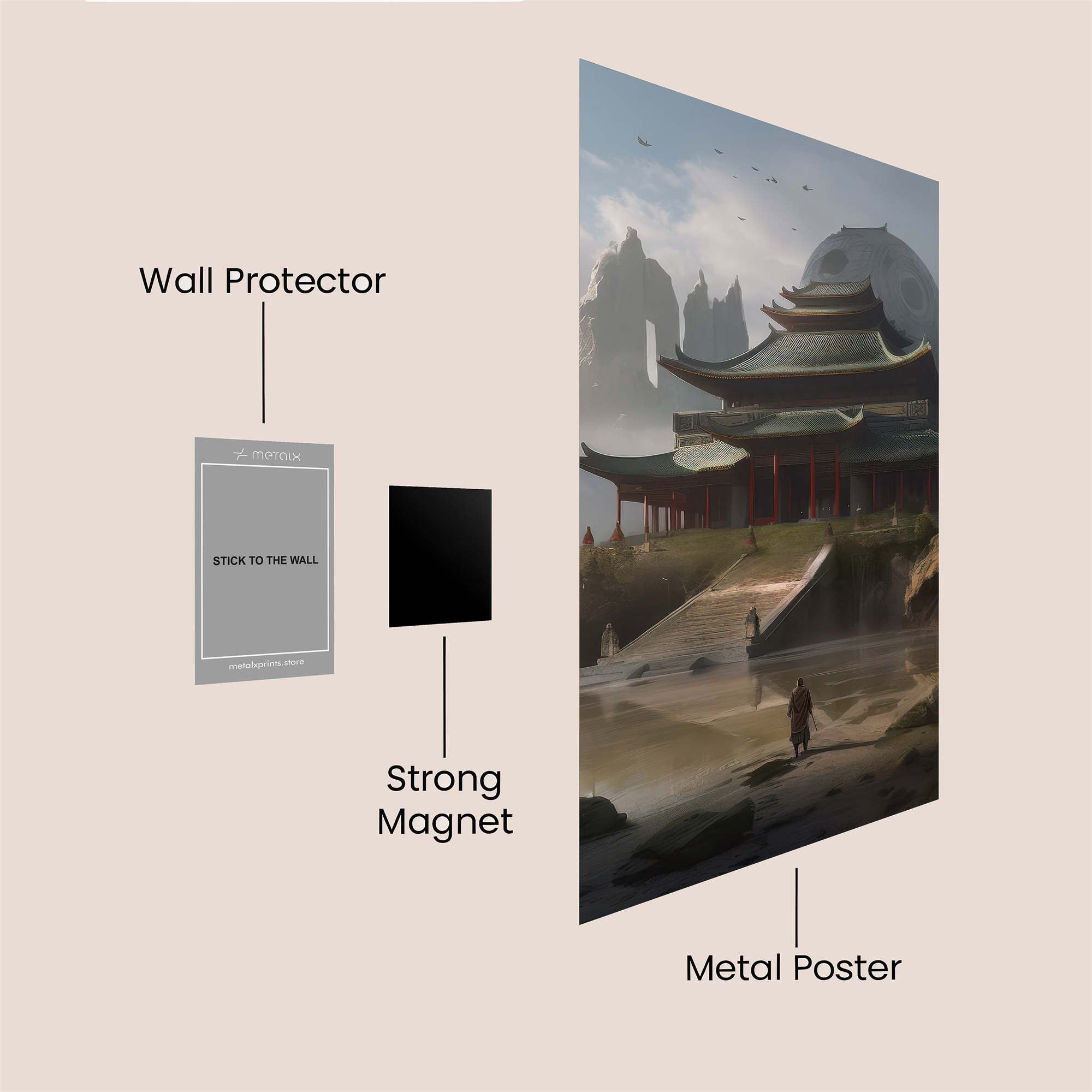 Temple Tranquility Safe Wall Magnetic / M