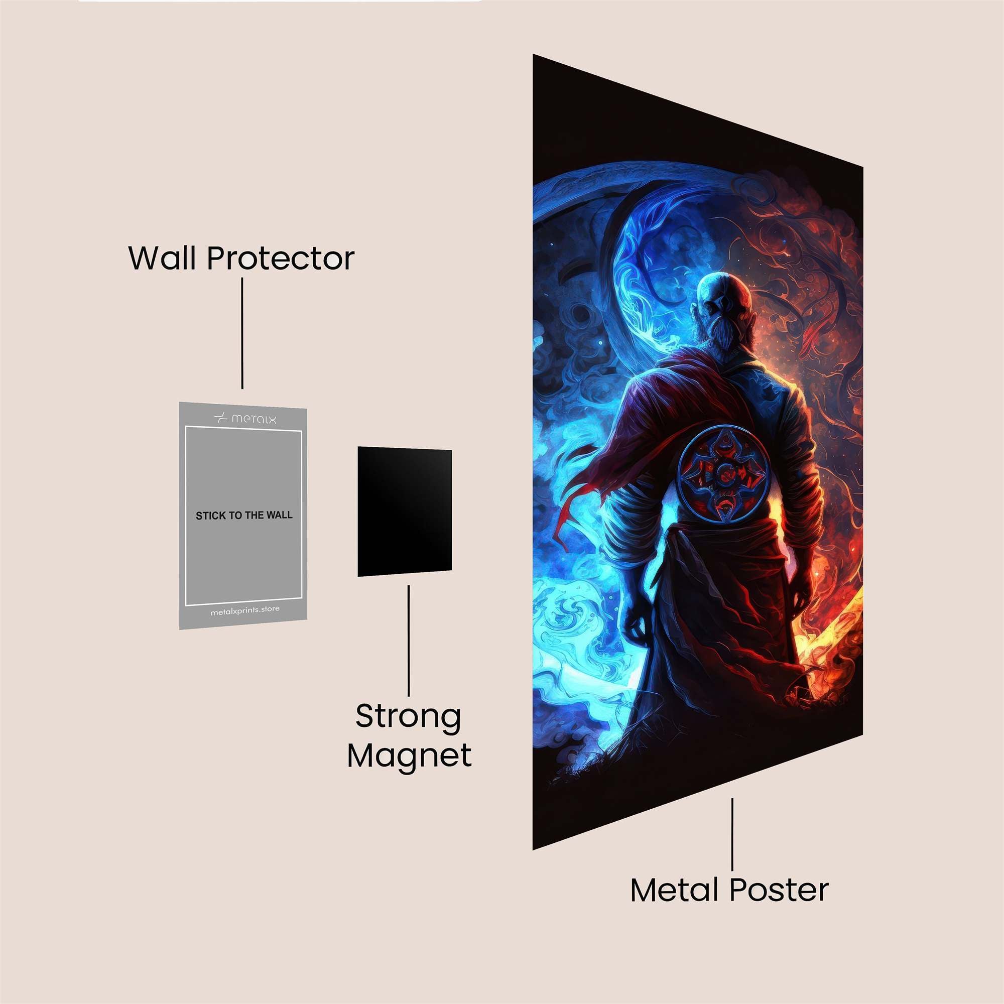 Monk Enigma Safe Wall Magnetic / M